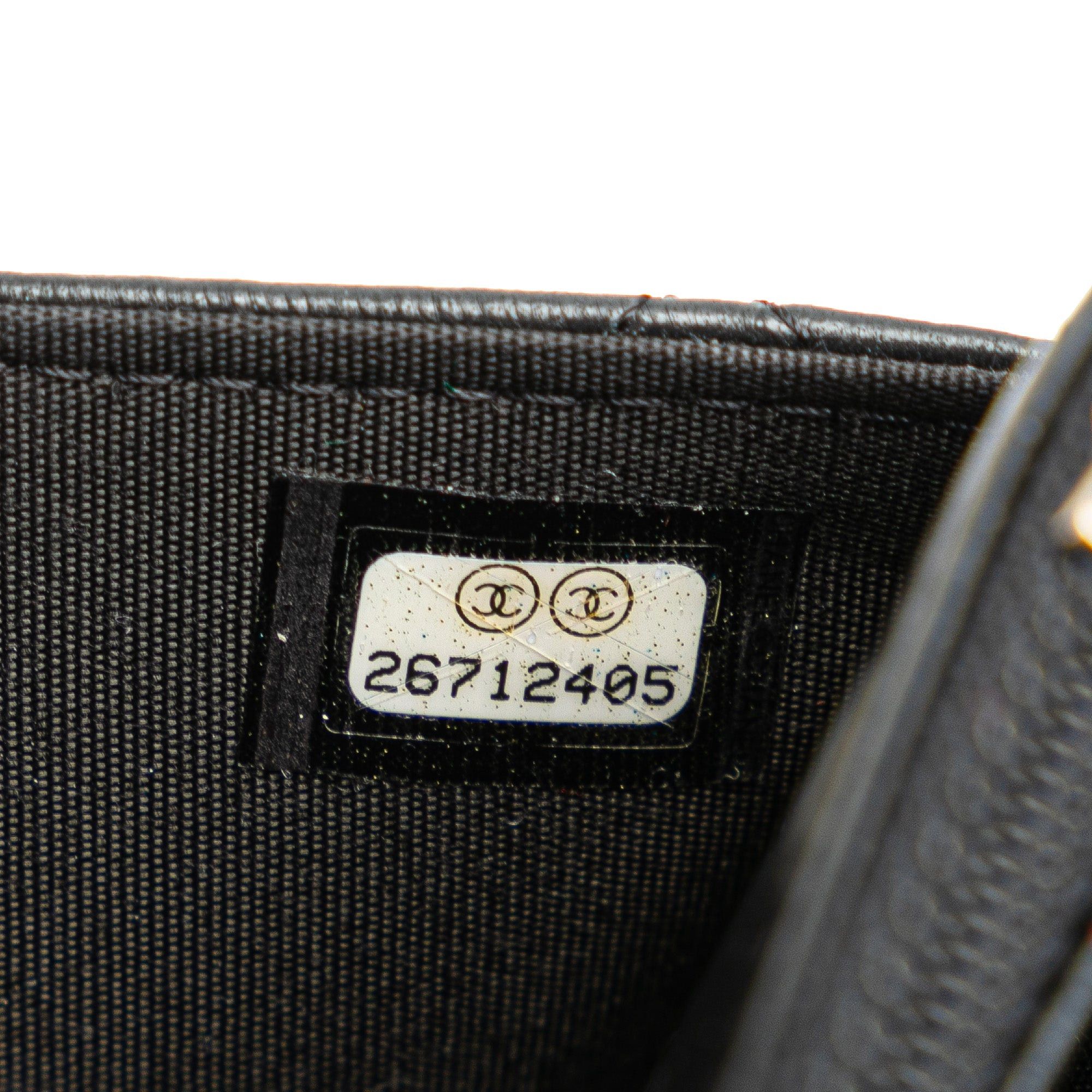 Chanel Chanel Quilted Studded Lambskin 18K Lucky Charms Wallet On Chain Black Size ONE SIZE - 6 Thumbnail