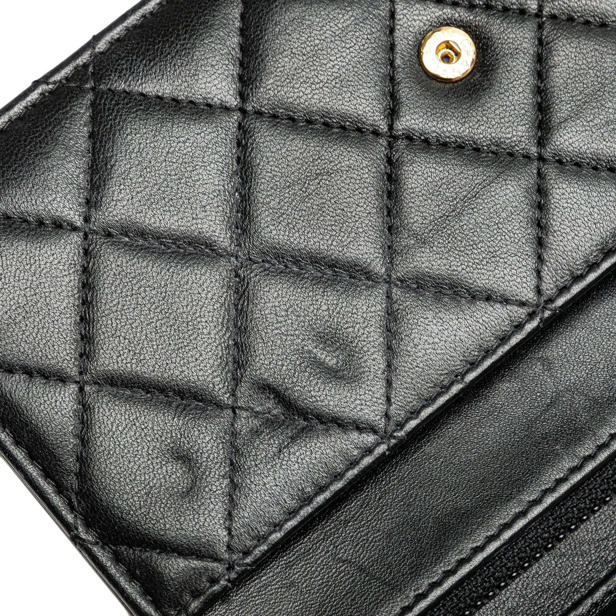 Chanel Chanel Quilted Studded Lambskin 18K Lucky Charms Wallet On Chain Black Size ONE SIZE - 12 Thumbnail