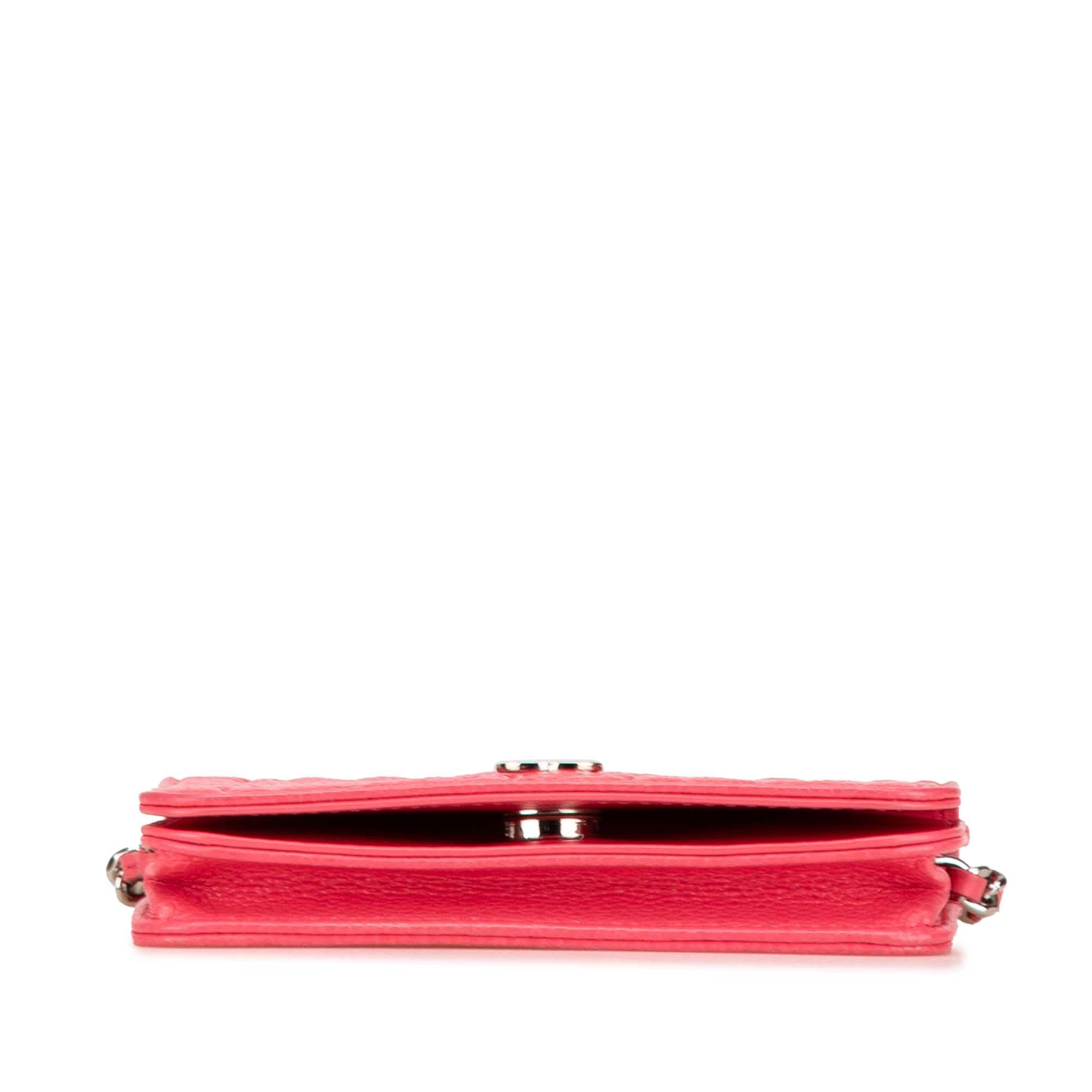 Chanel Chanel Camellia Caviar CC Wallet On Chain Pink Size ONE SIZE - 3 Thumbnail