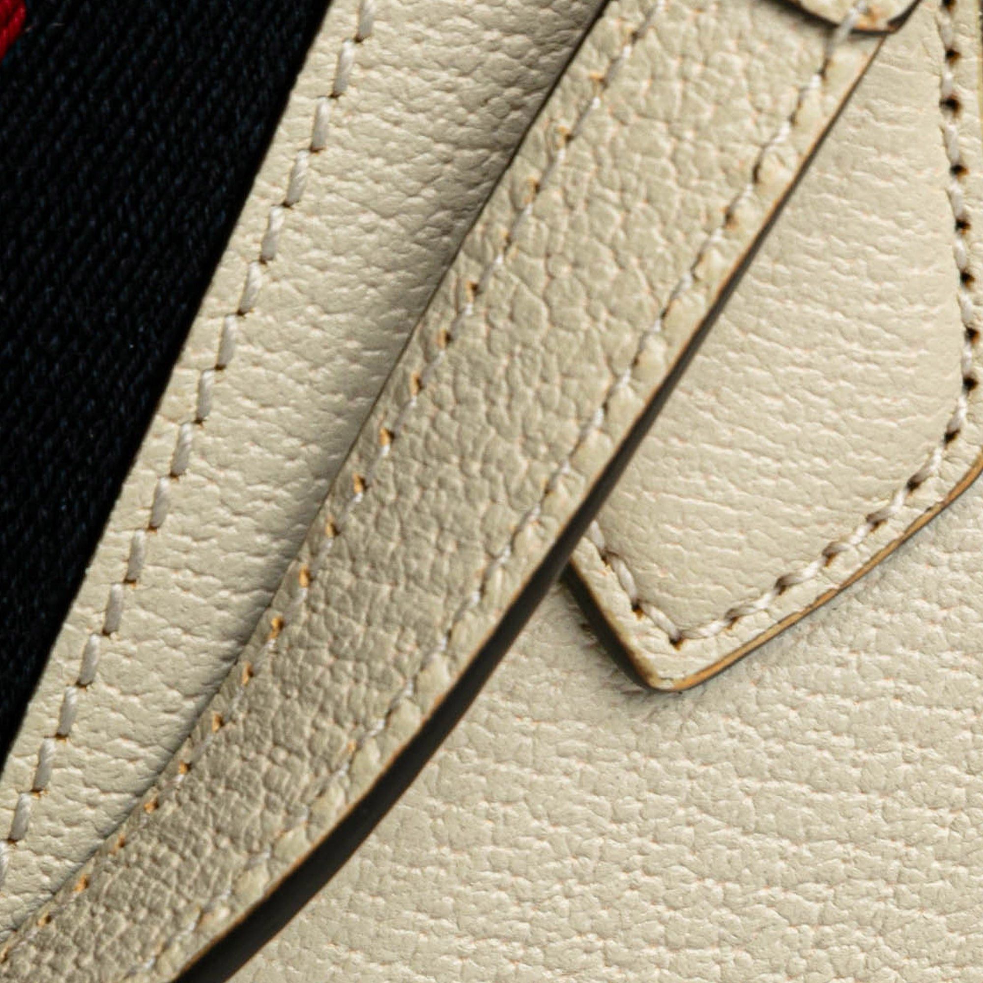 Gucci Gucci Small Leather Ophidia Satchel White Size ONE SIZE - 11 Thumbnail