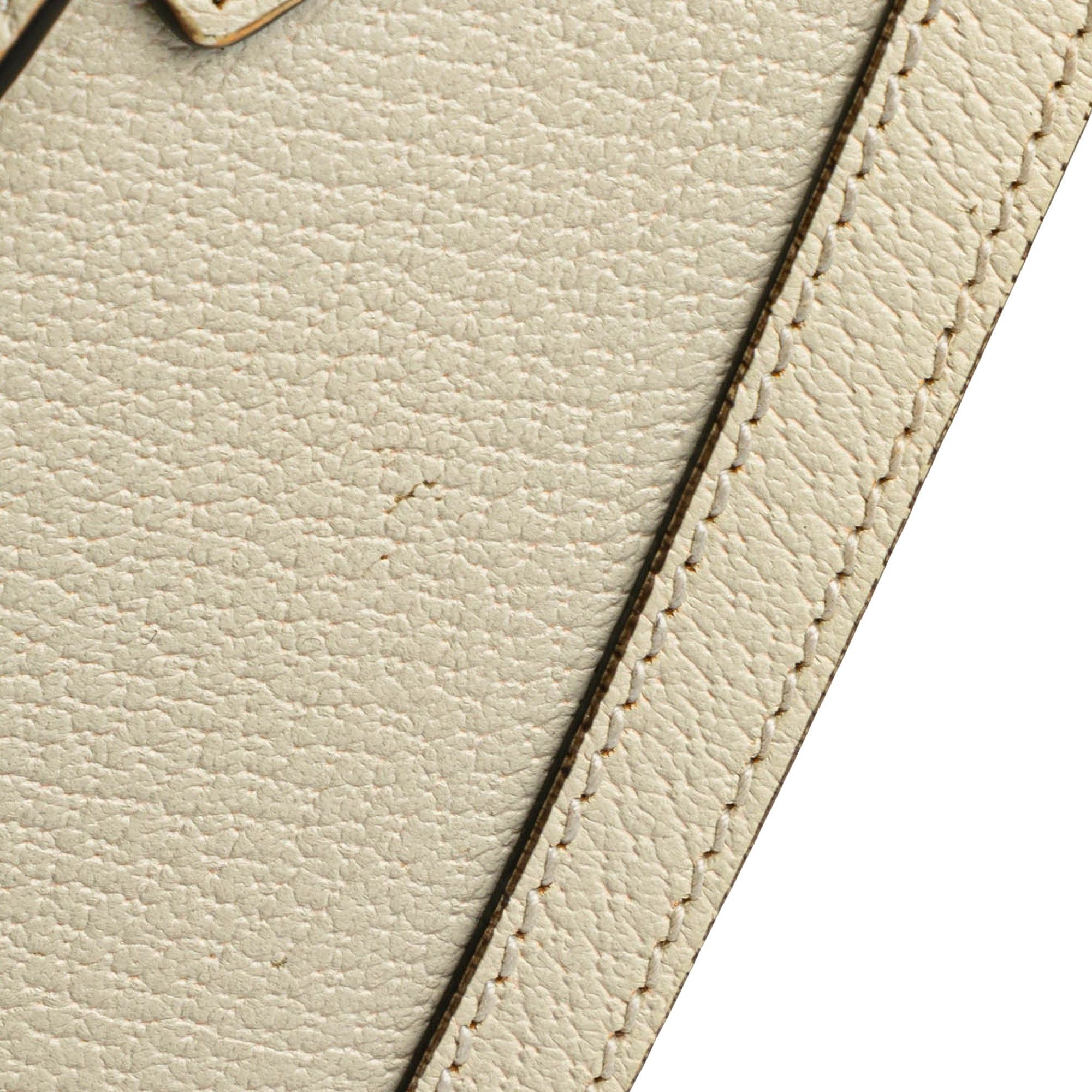 Gucci Gucci Small Leather Ophidia Satchel White Size ONE SIZE - 10 Thumbnail