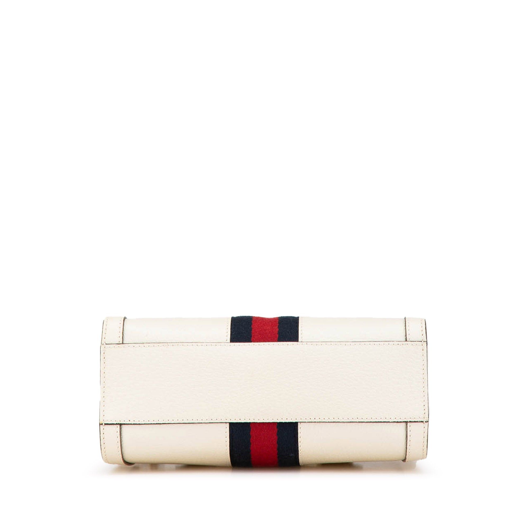 Gucci Gucci Small Leather Ophidia Satchel White Size ONE SIZE - 3 Thumbnail
