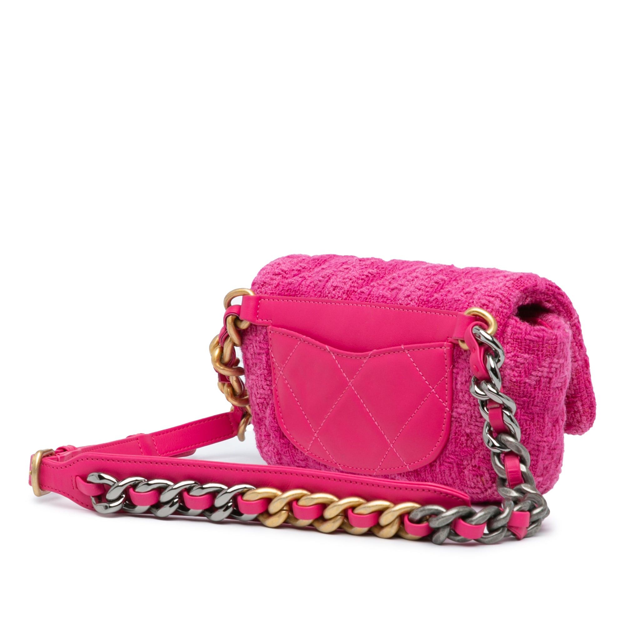 Chanel Chanel Tweed 19 Belt Bag Pink Size ONE SIZE - 2 Thumbnail