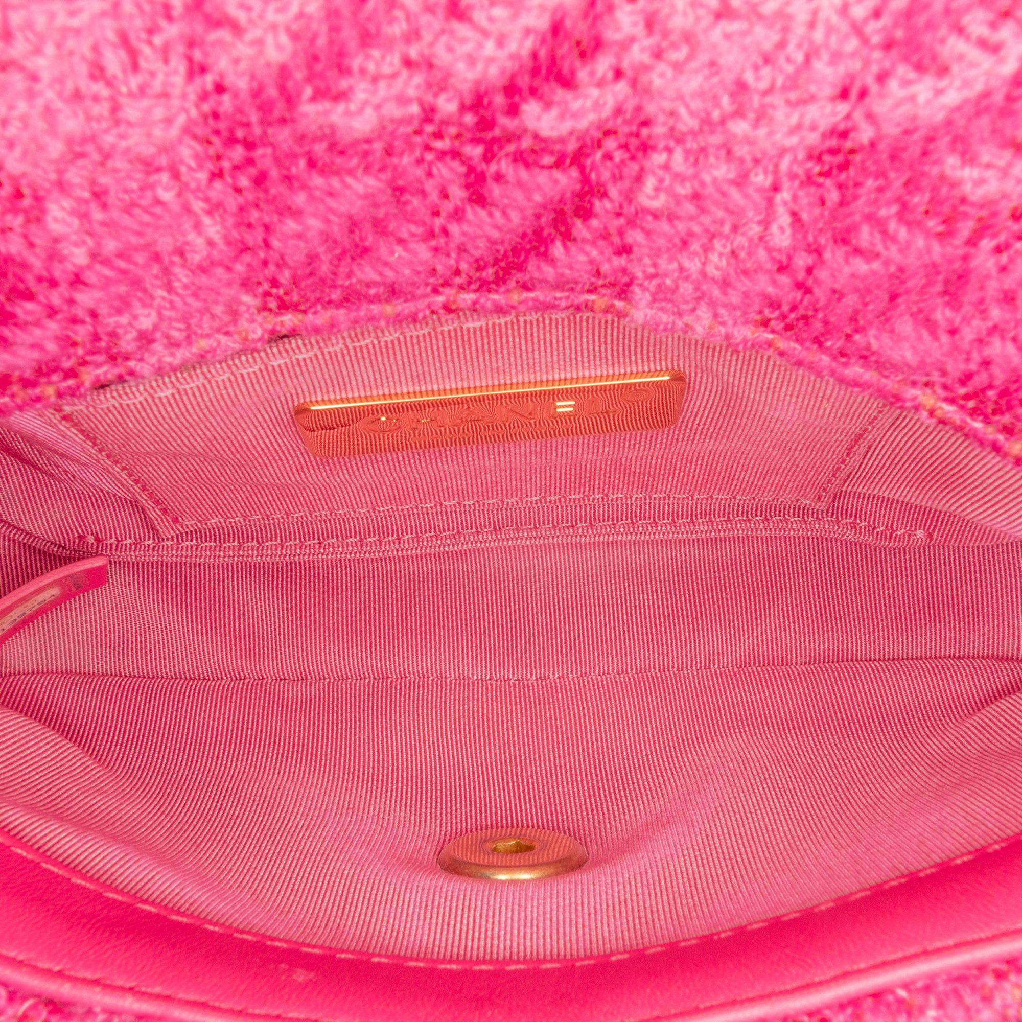 Chanel Chanel Tweed 19 Belt Bag Pink Size ONE SIZE - 4 Thumbnail