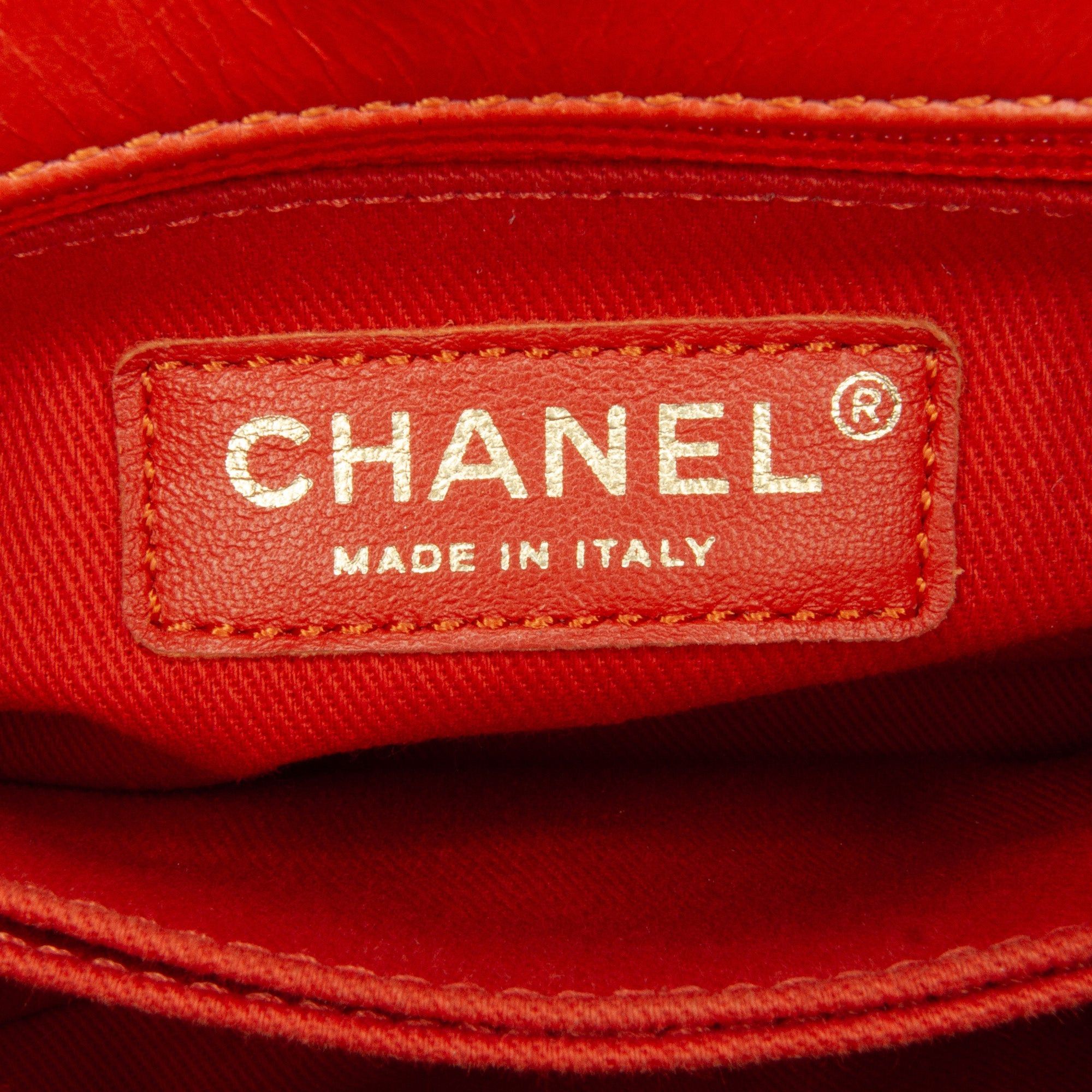 Chanel Chanel Small Lambskin Chevron Coco Top Handle Bag Red Size ONE SIZE - 8 Thumbnail