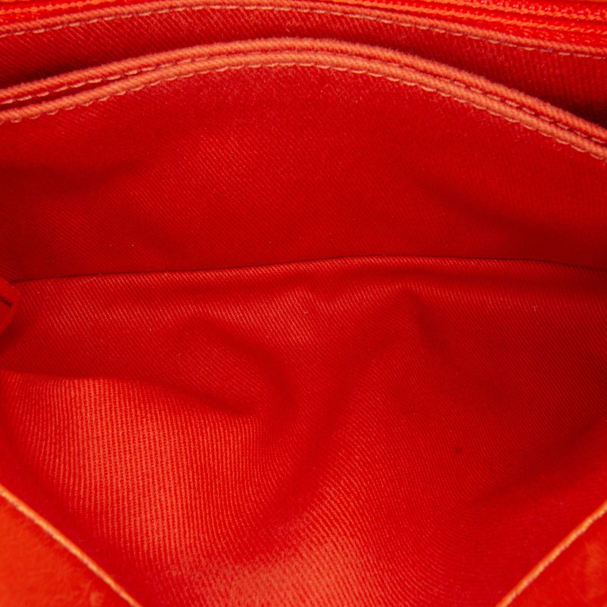 Chanel Chanel Small Lambskin Chevron Coco Top Handle Bag Red Size ONE SIZE - 6 Thumbnail