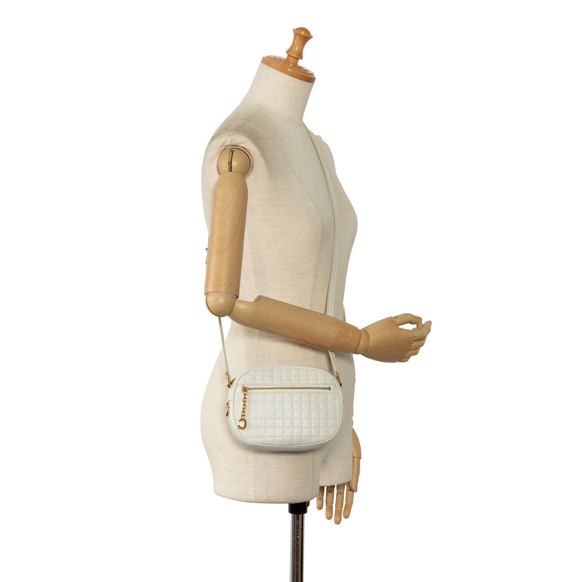 Celine Celine Small C Charm Crossbody Bag White Size ONE SIZE - 11 Thumbnail