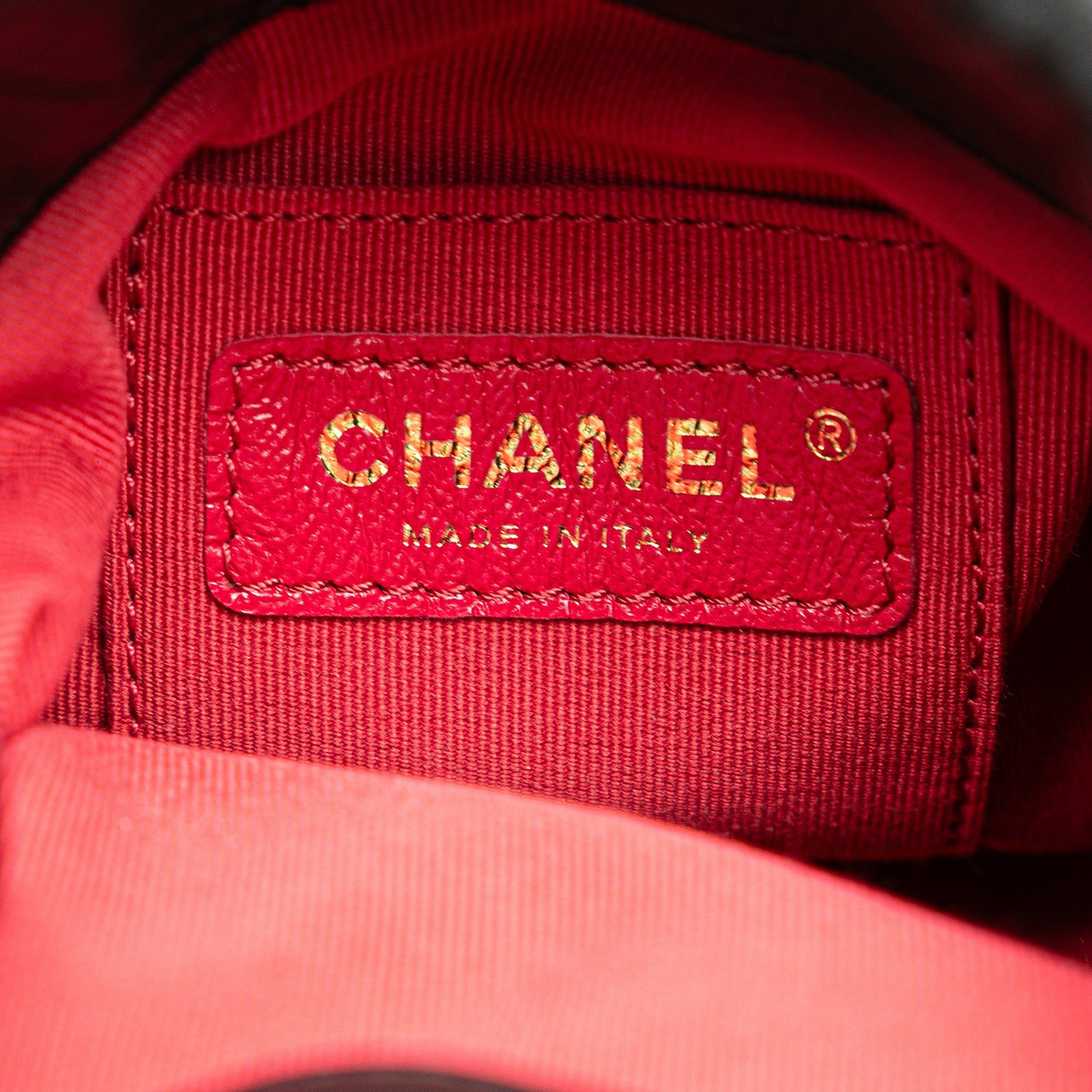 Chanel Chanel Quilted Lambskin Pearl Crown Drawstring Bucket Bag Black Size ONE SIZE - 7 Thumbnail