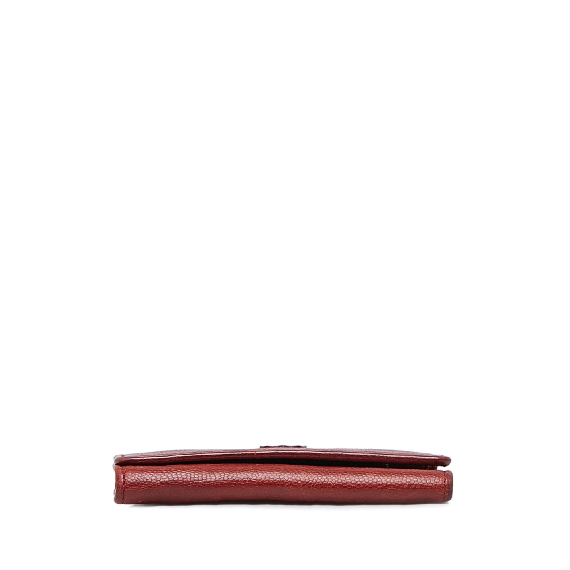 Chanel Chanel CC Caviar Leather Key Holder Red Size ONE SIZE - 4 Thumbnail