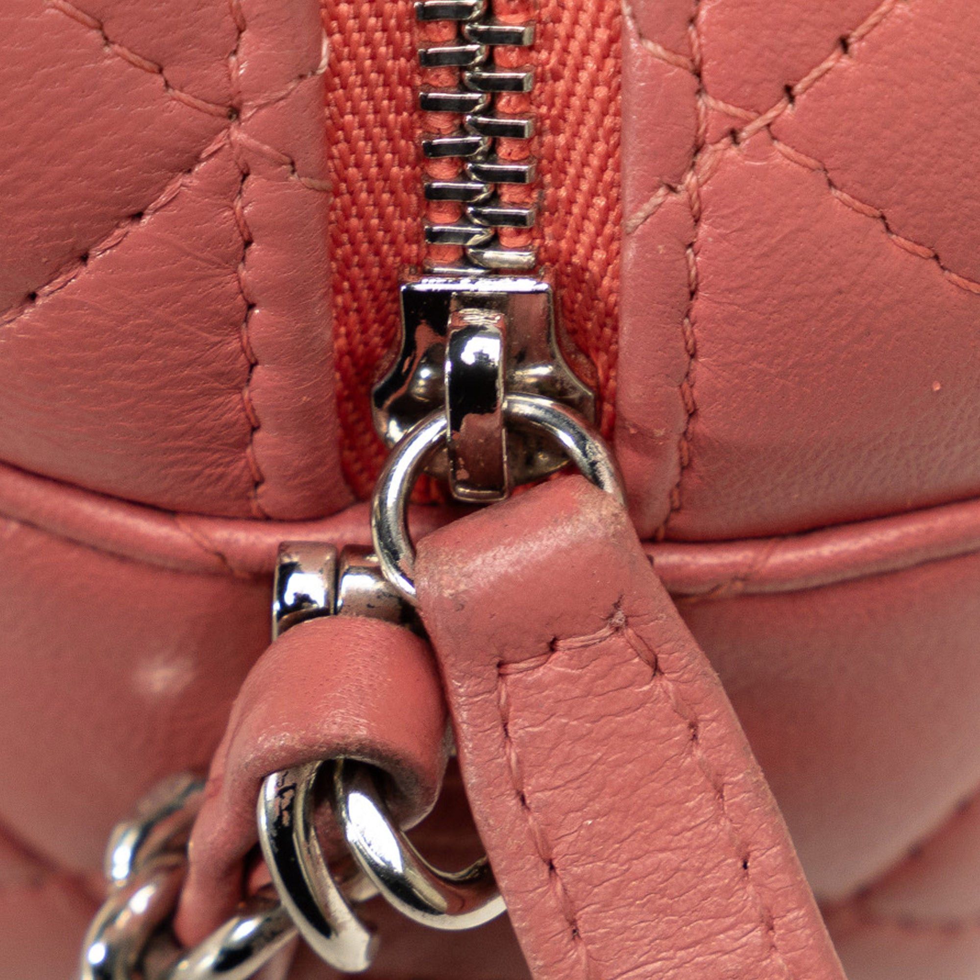 Chanel Chanel Mini Lambskin Camera Case Pink Size ONE SIZE - 9 Thumbnail