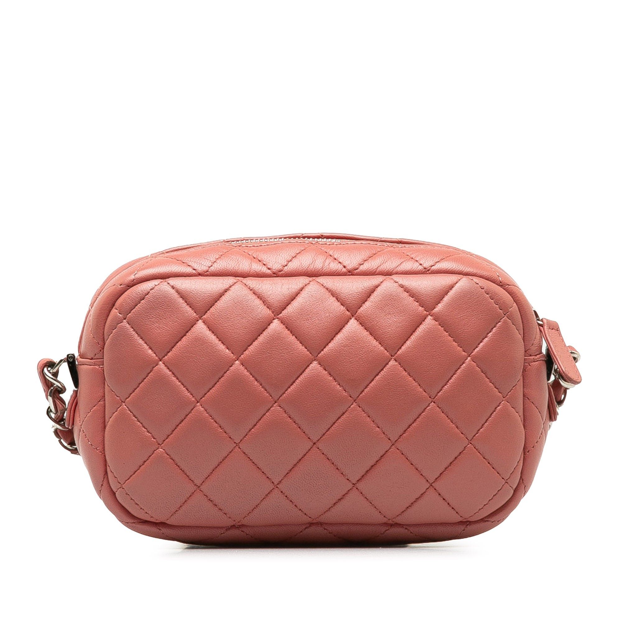 Chanel Chanel Mini Lambskin Camera Case Pink Size ONE SIZE - 3 Thumbnail