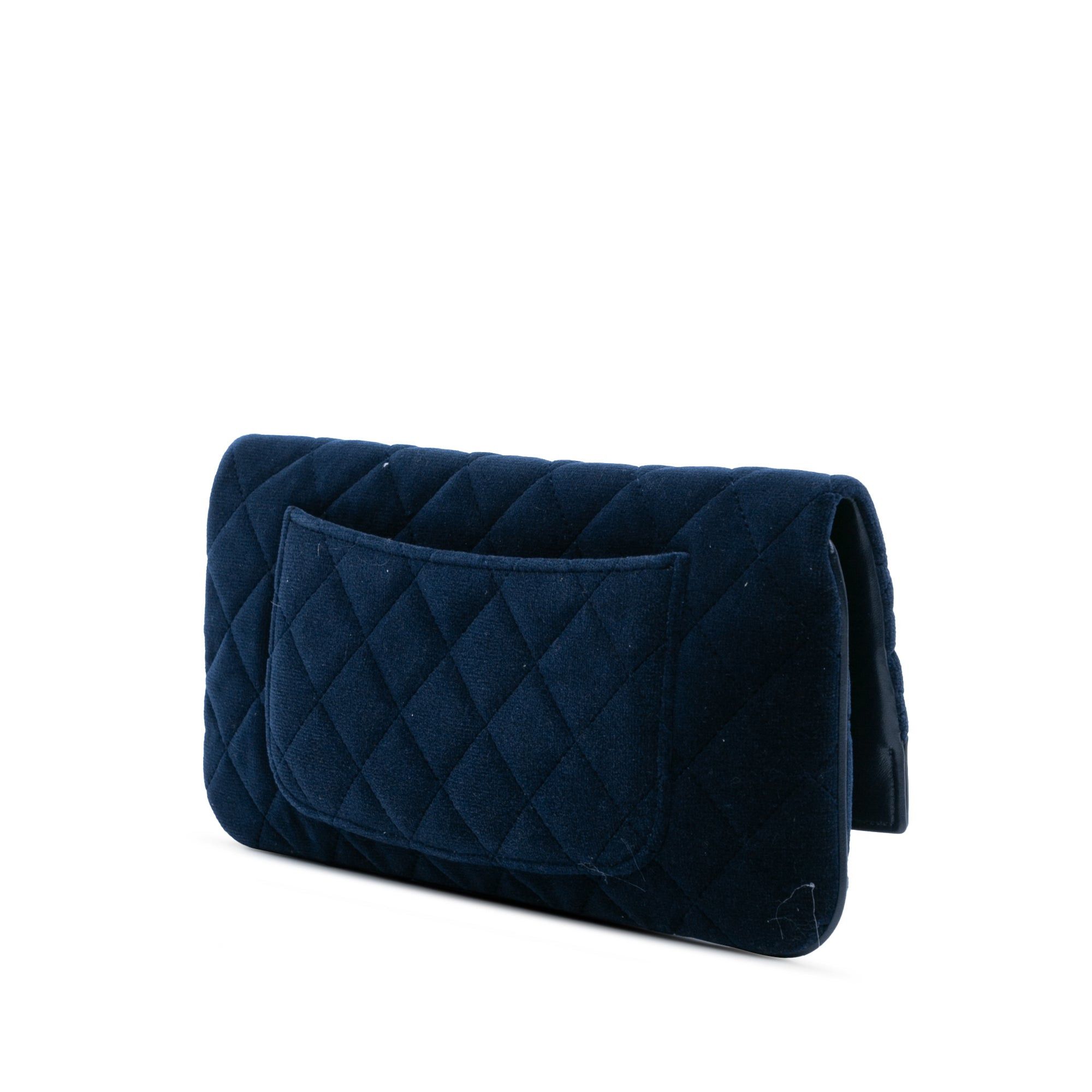Chanel Chanel Quilted Velvet 31 Clutch Blue Size ONE SIZE - 2 Thumbnail