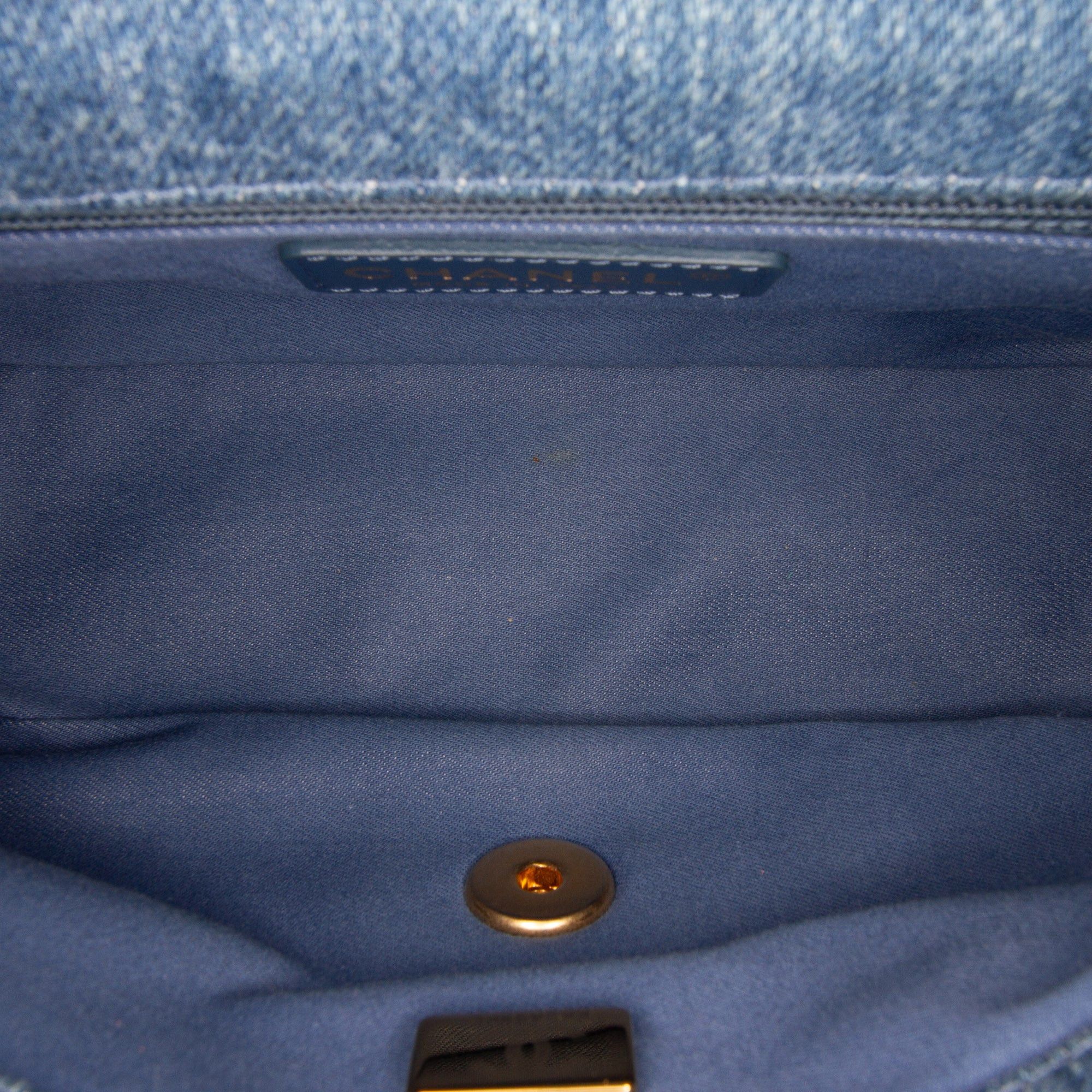 Chanel Chanel Mini Rectangular Denim Mood Flap Blue Size ONE SIZE - 4 Thumbnail