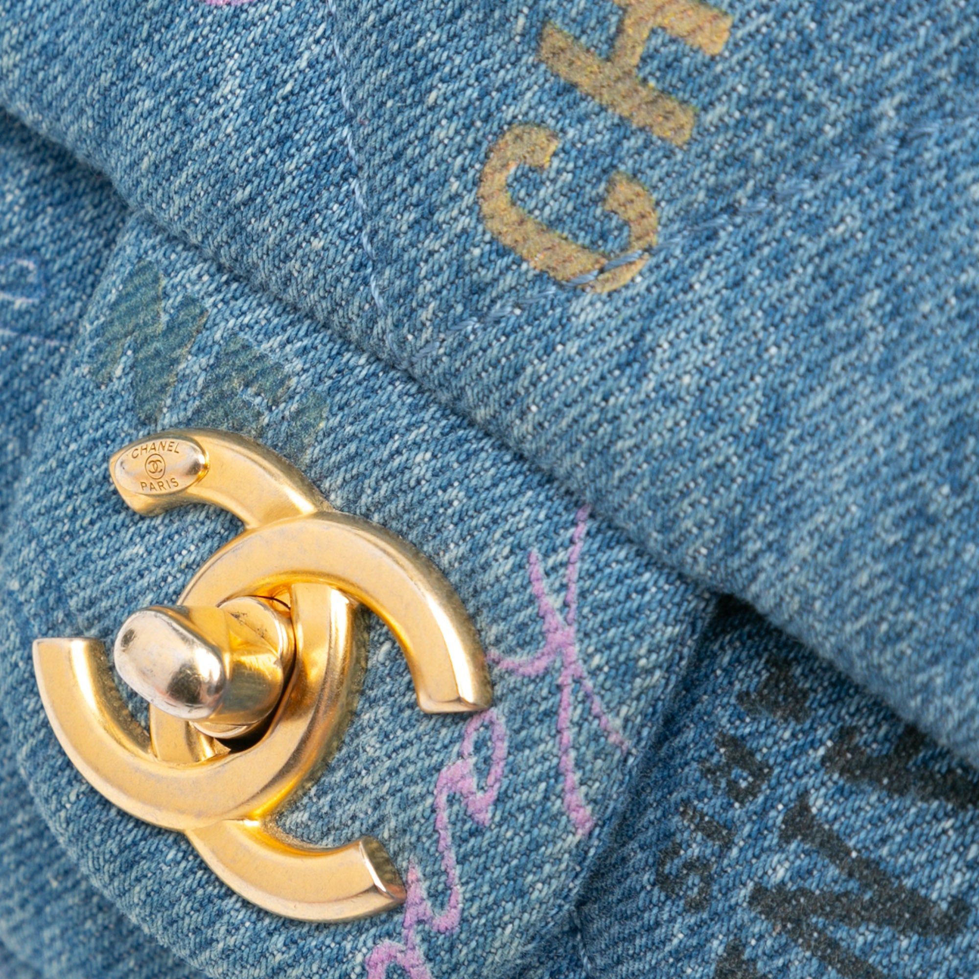 Chanel Chanel Mini Rectangular Denim Mood Flap Blue Size ONE SIZE - 8 Thumbnail