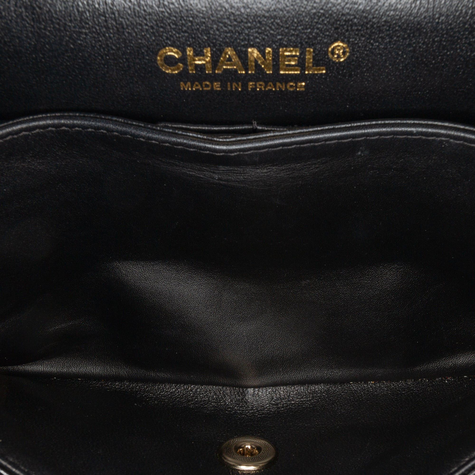 Chanel Chanel Small Classic Patent Double Flap Black Size ONE SIZE - 5 Thumbnail