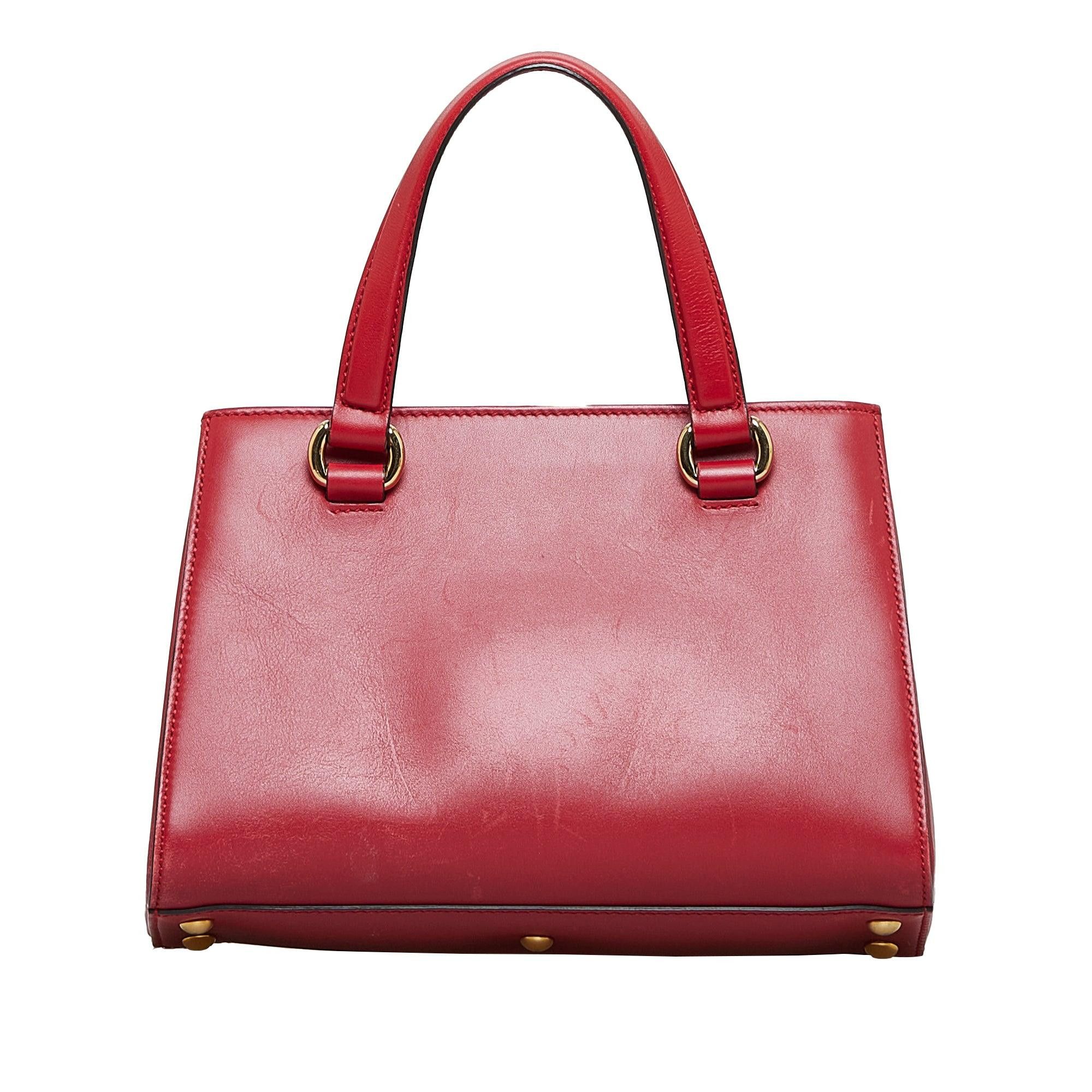 Gucci Gucci Sylvie Web Top Handle Satchel Red Size ONE SIZE - 3 Thumbnail