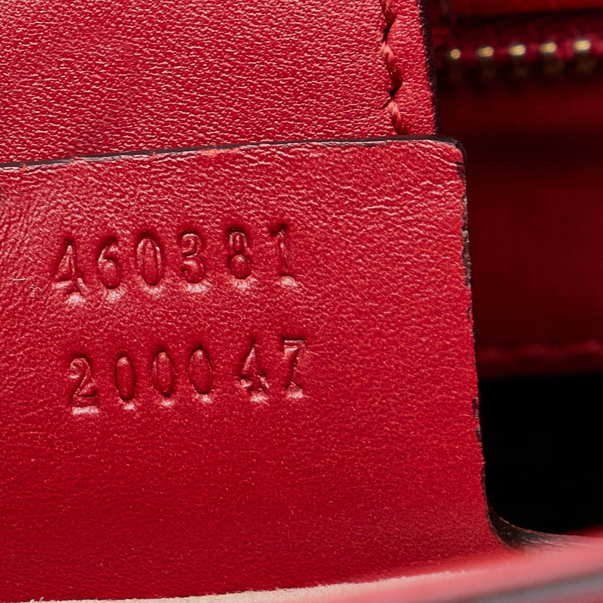Gucci Gucci Sylvie Web Top Handle Satchel Red Size ONE SIZE - 8 Thumbnail