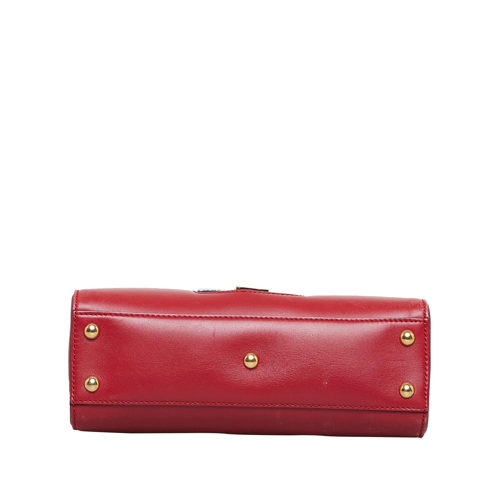 Gucci Gucci Sylvie Web Top Handle Satchel Red Size ONE SIZE - 4 Thumbnail