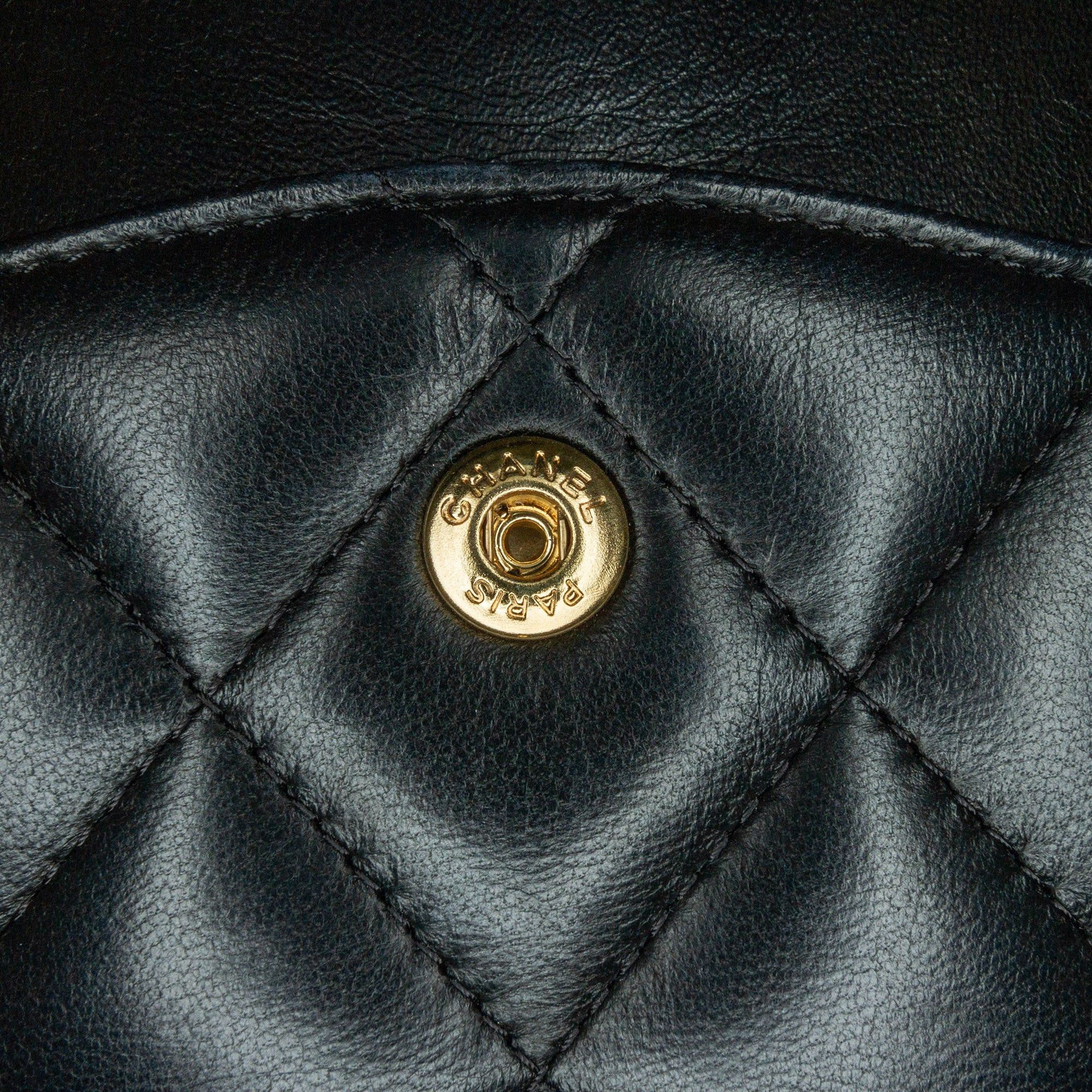 Chanel Chanel Jumbo Classic Lambskin Double Flap Black Size ONE SIZE - 10 Thumbnail