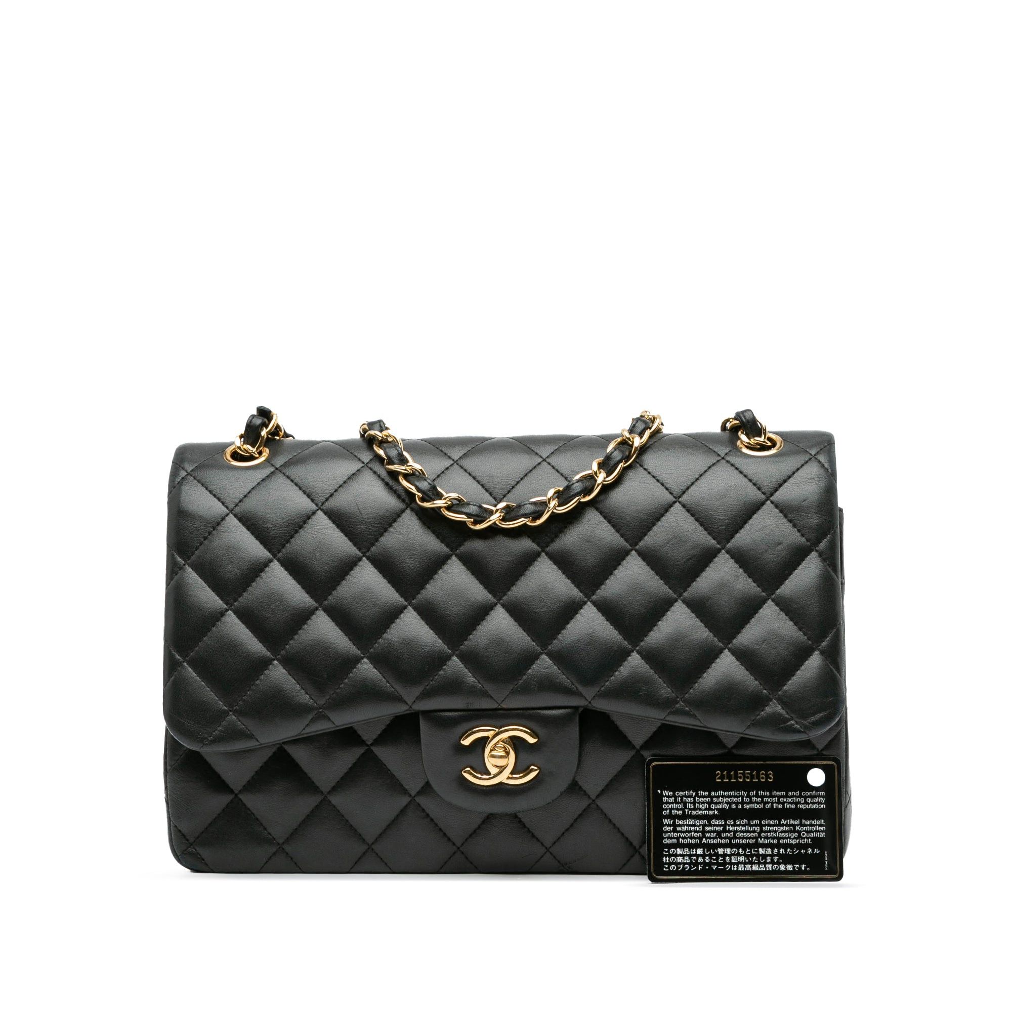 Chanel Chanel Jumbo Classic Lambskin Double Flap Black Size ONE SIZE - 12 Thumbnail