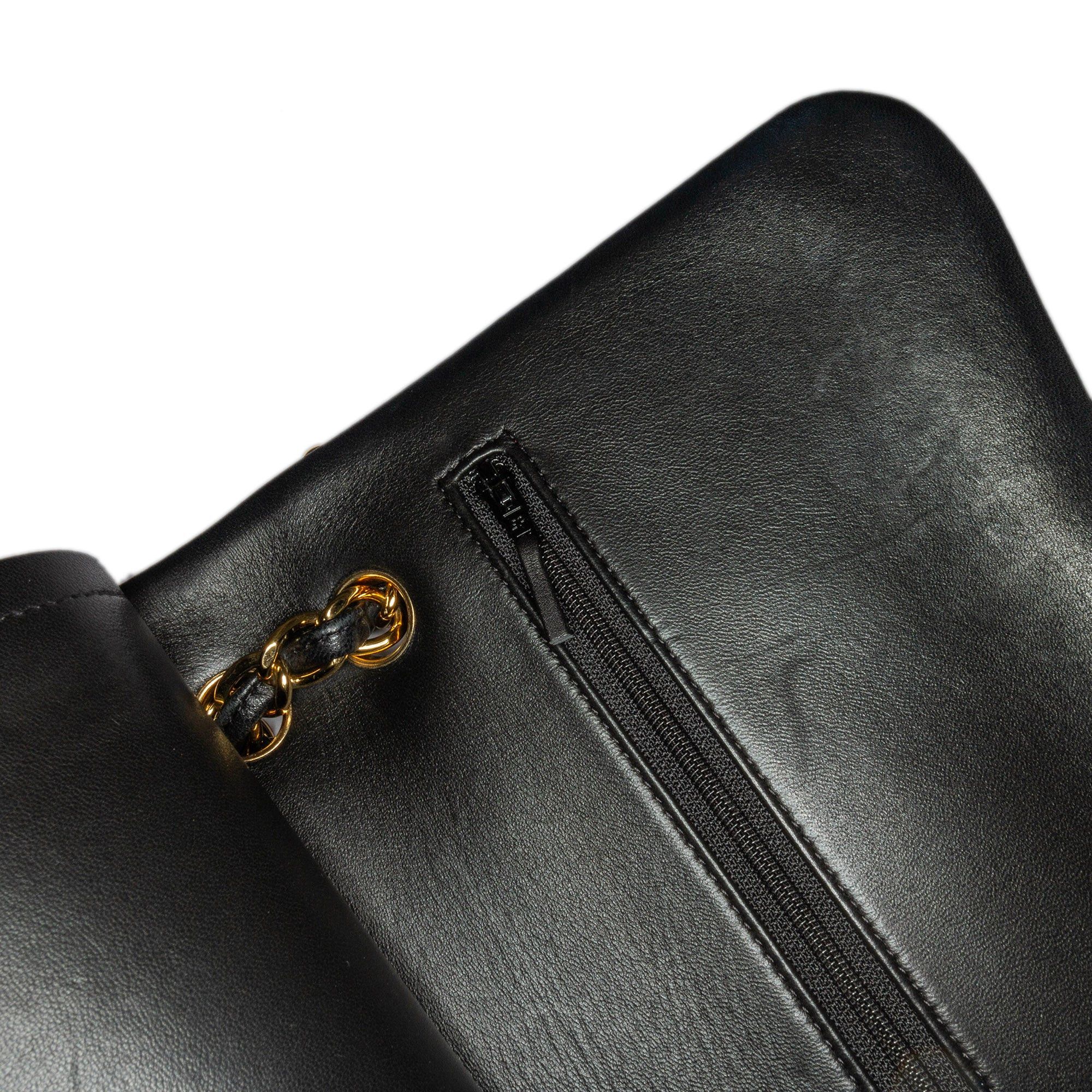Chanel Chanel Jumbo Classic Lambskin Double Flap Black Size ONE SIZE - 7 Thumbnail
