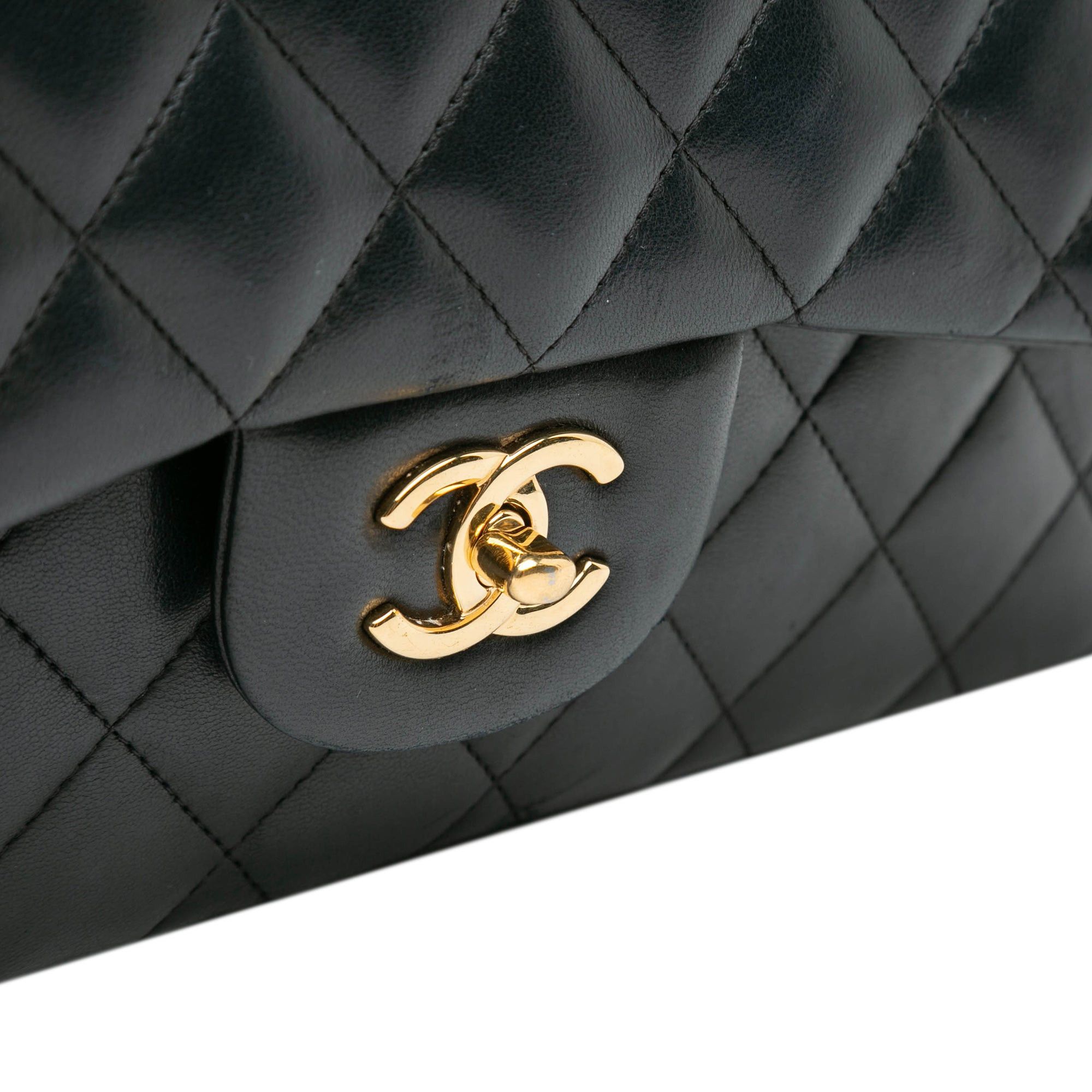Chanel Chanel Jumbo Classic Lambskin Double Flap Black Size ONE SIZE - 8 Thumbnail