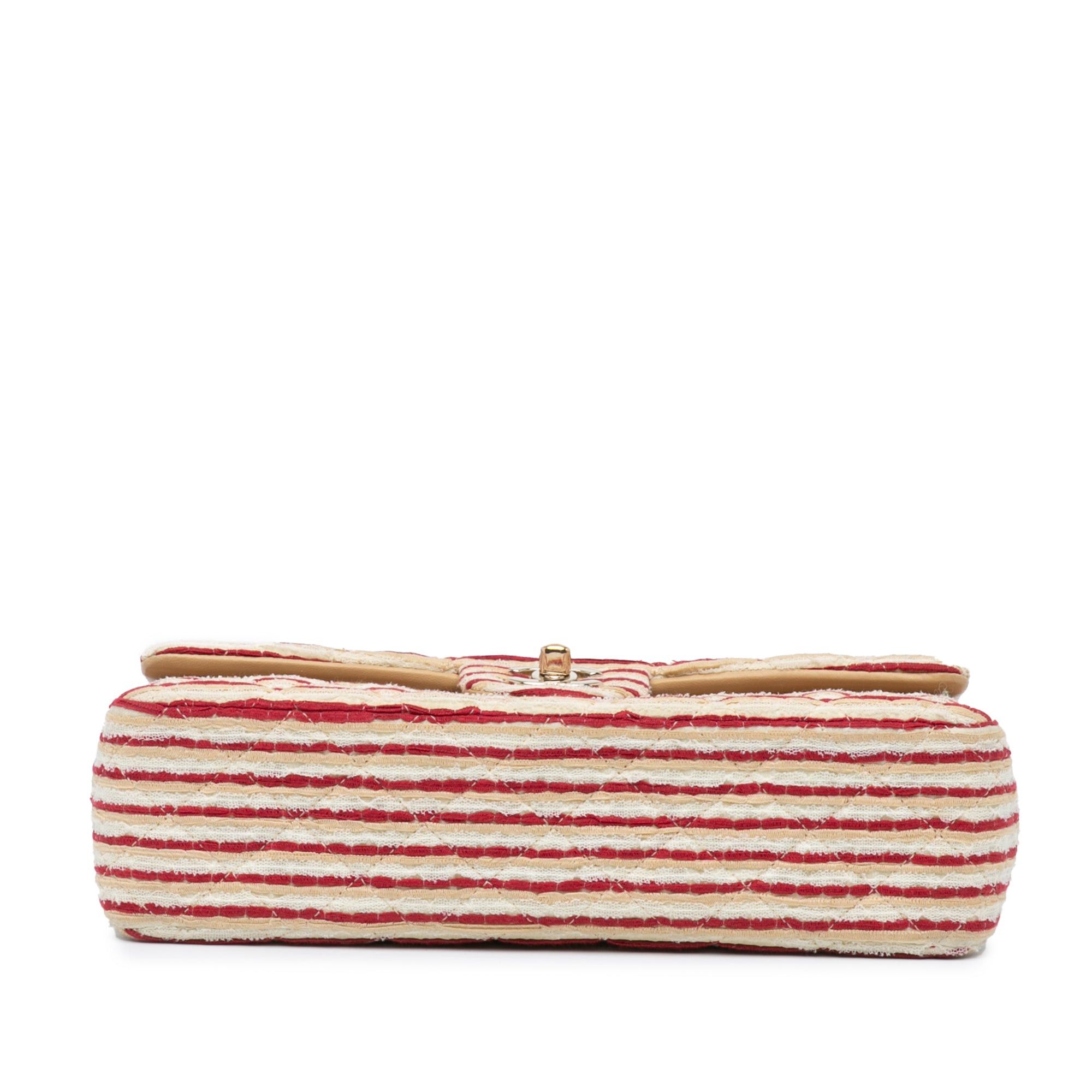 Chanel Chanel Medium Classic Jersey Coco Sailor Double Flap Red Size ONE SIZE - 3 Thumbnail
