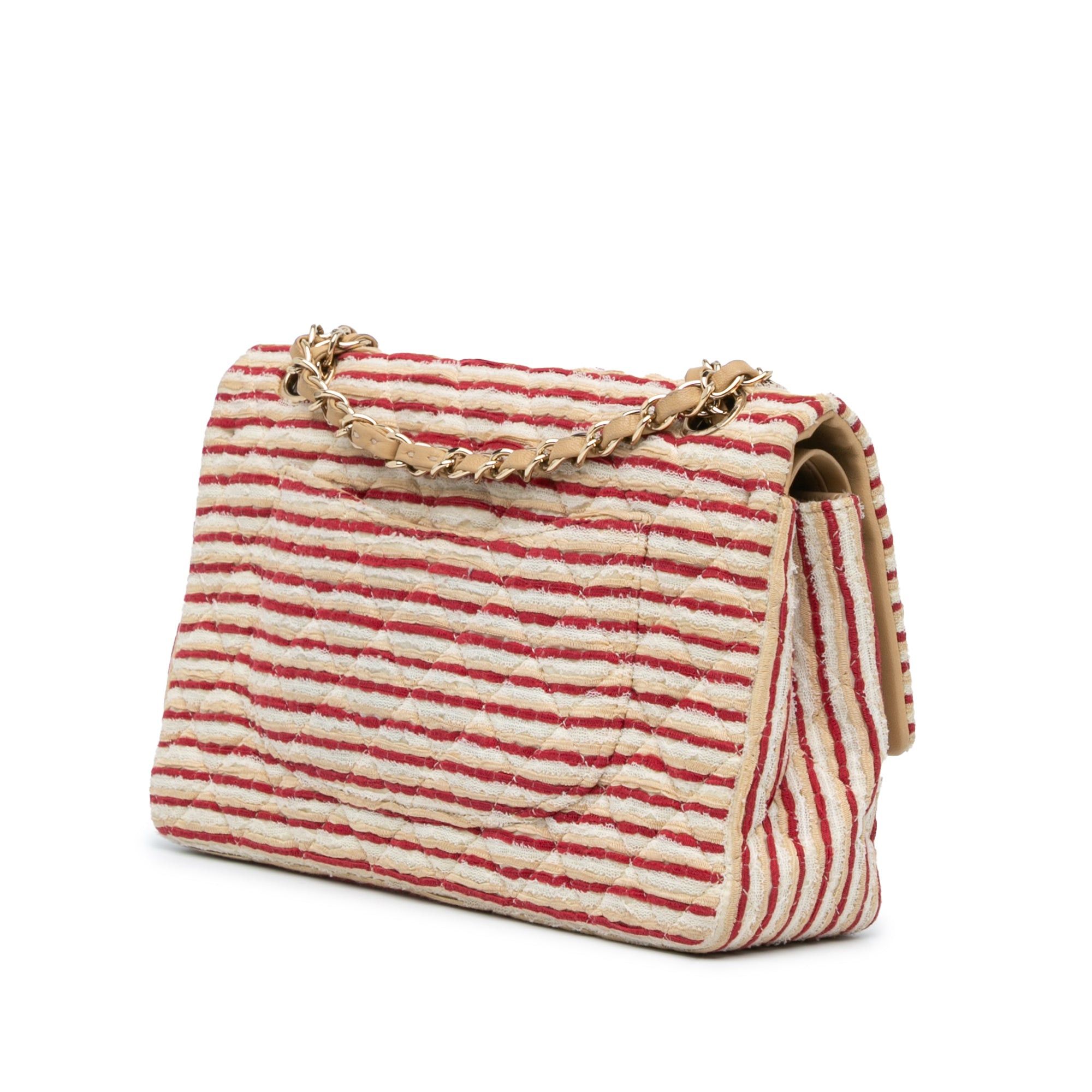 Chanel Chanel Medium Classic Jersey Coco Sailor Double Flap Red Size ONE SIZE - 2 Thumbnail