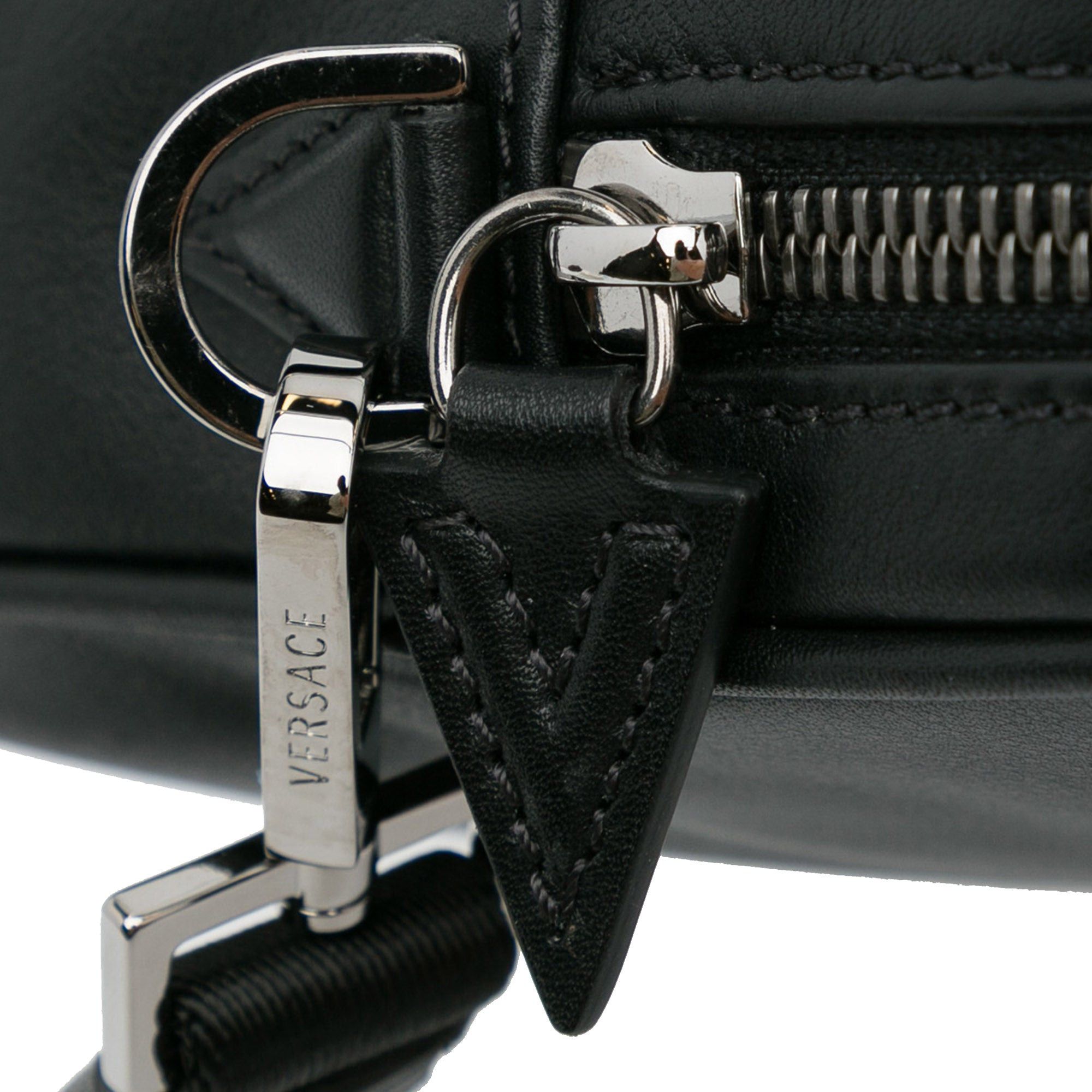Versace Versace Medusa Clutch Black Size ONE SIZE - 9 Thumbnail