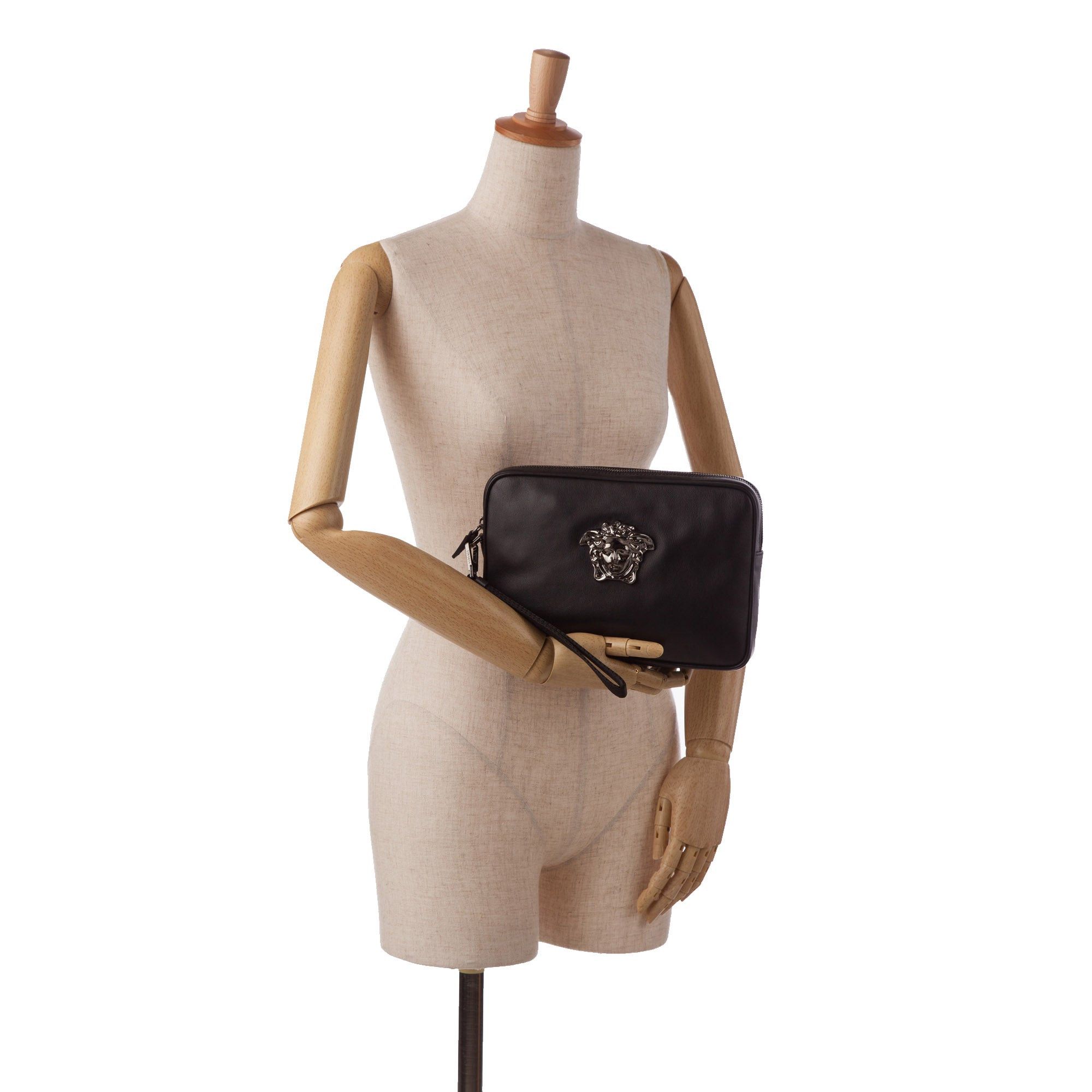 Versace Versace Medusa Clutch Black Size ONE SIZE - 11 Thumbnail