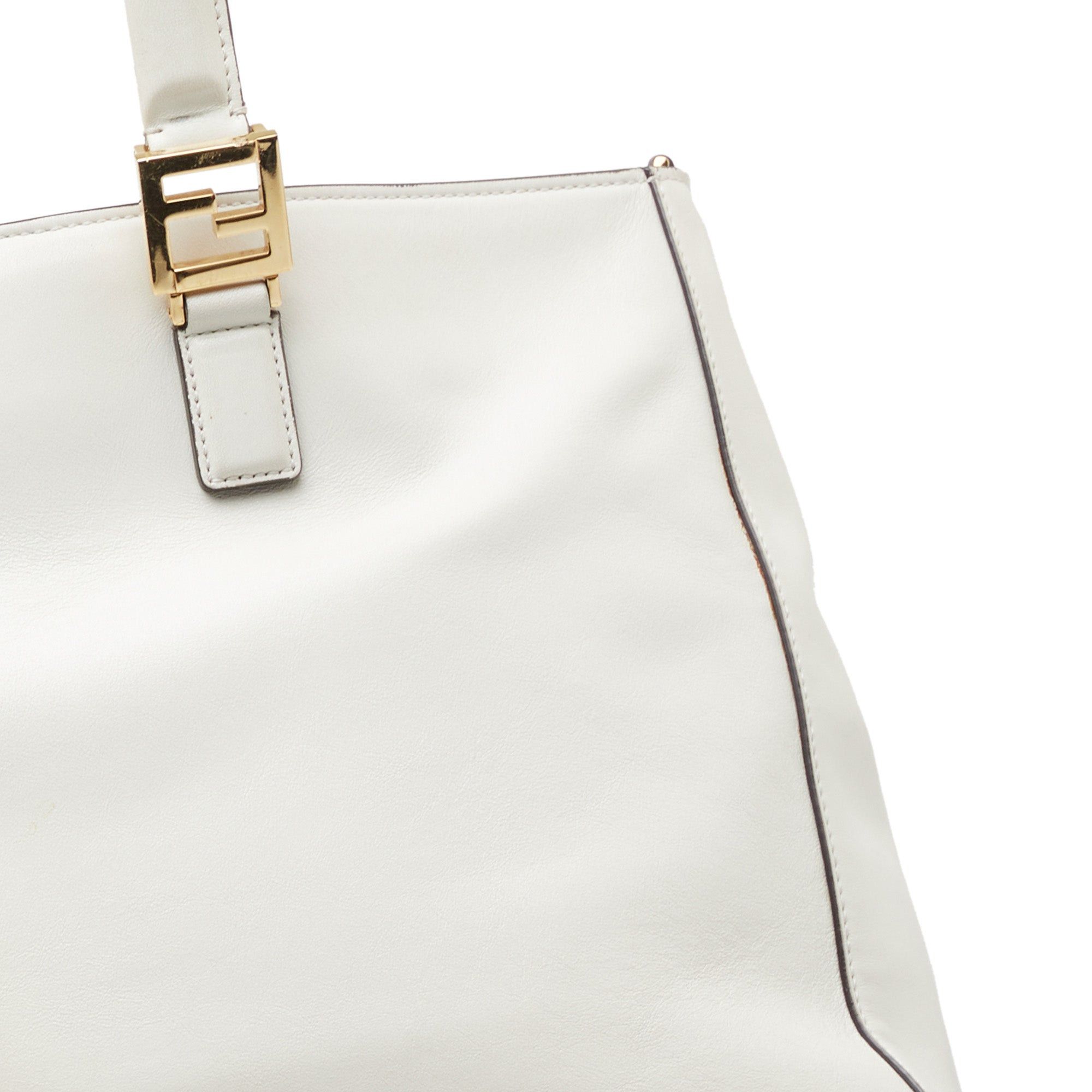Fendi Fendi Medium Glacier FF Tote White Size ONE SIZE - 14 Thumbnail