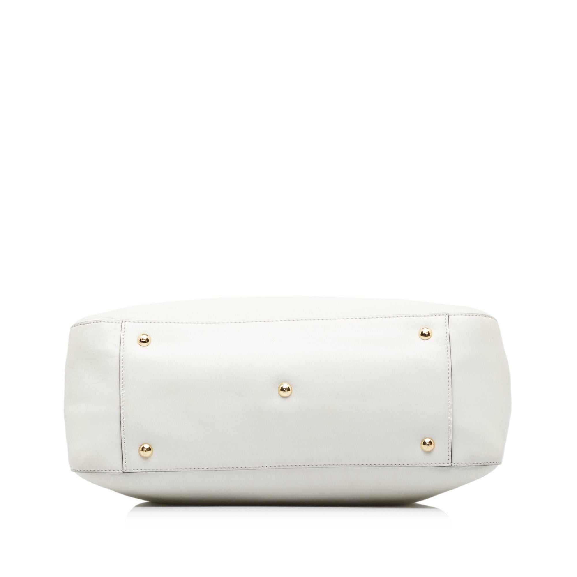 Fendi Fendi Medium Glacier FF Tote White Size ONE SIZE - 4 Thumbnail