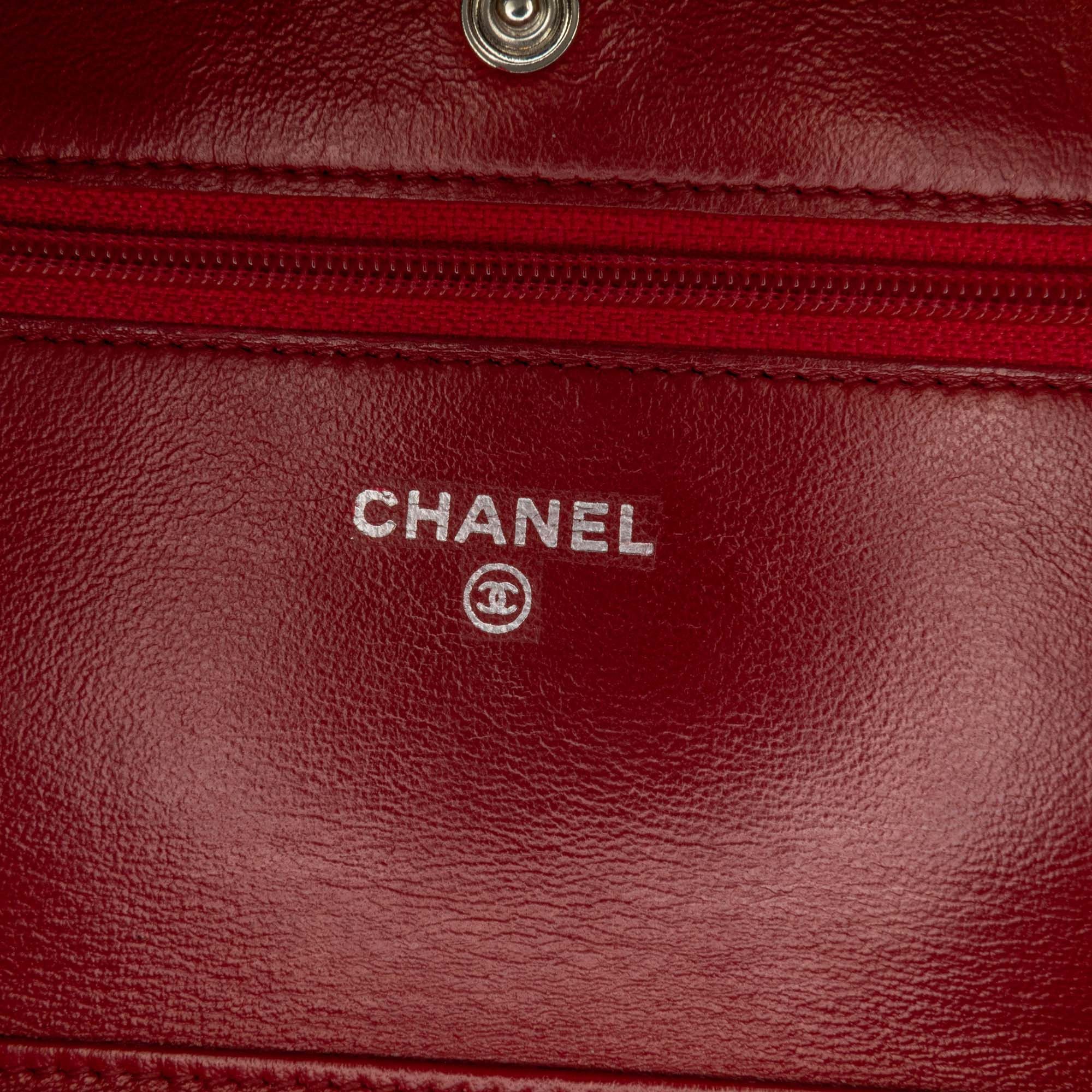Chanel Chanel Classic Lambskin Wallet on Chain Red Size ONE SIZE - 7 Thumbnail