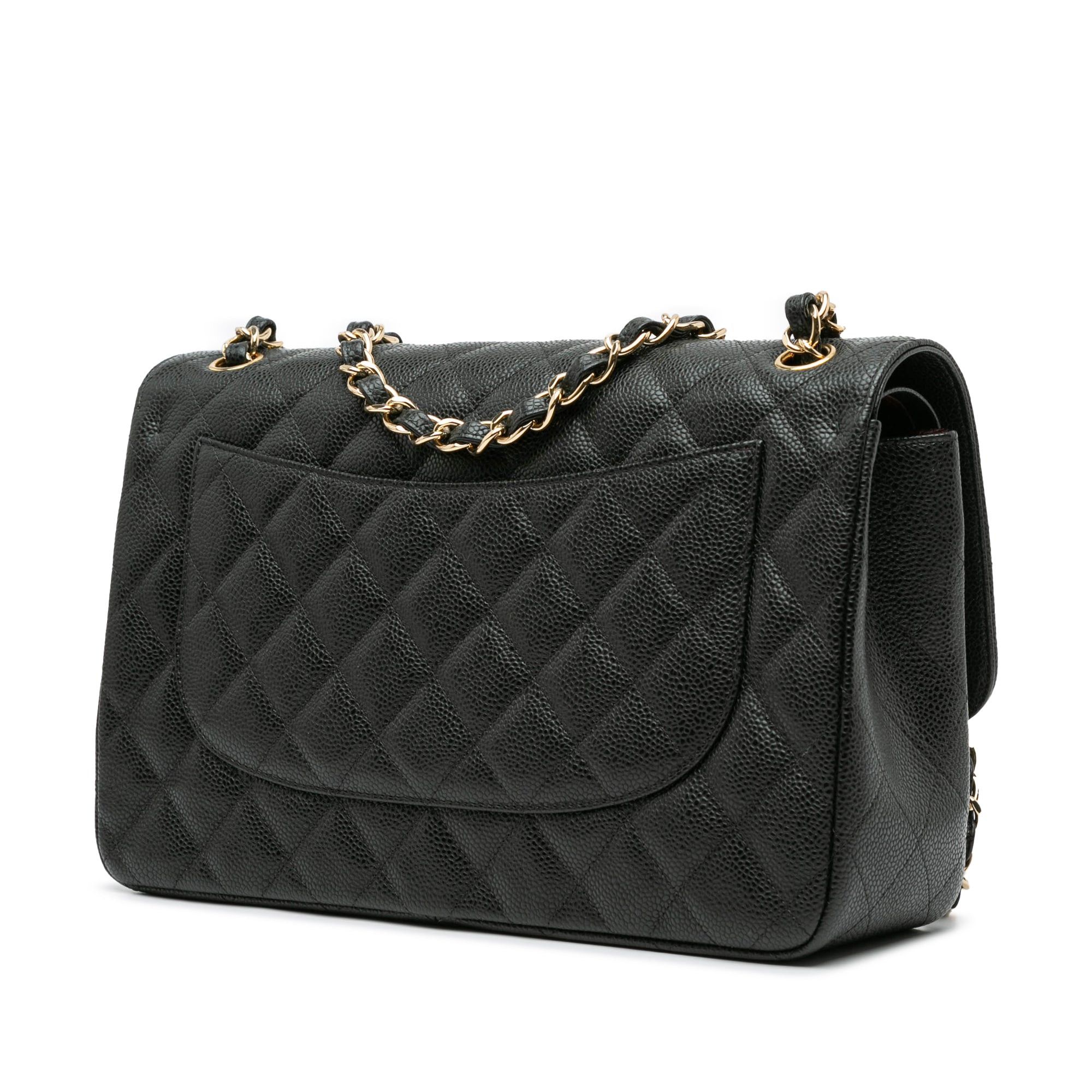 Chanel Chanel Jumbo Classic Caviar Double Flap Black Size ONE SIZE - 2 Thumbnail