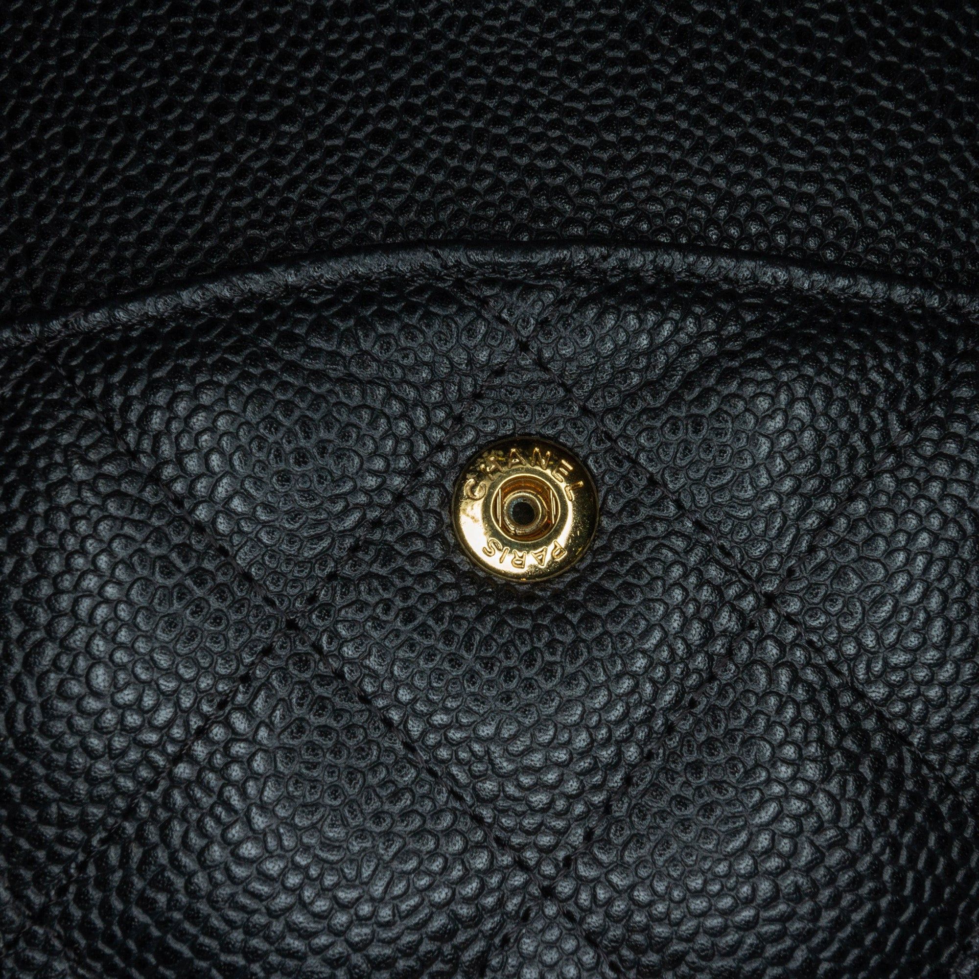 Chanel Chanel Jumbo Classic Caviar Double Flap Black Size ONE SIZE - 8 Thumbnail