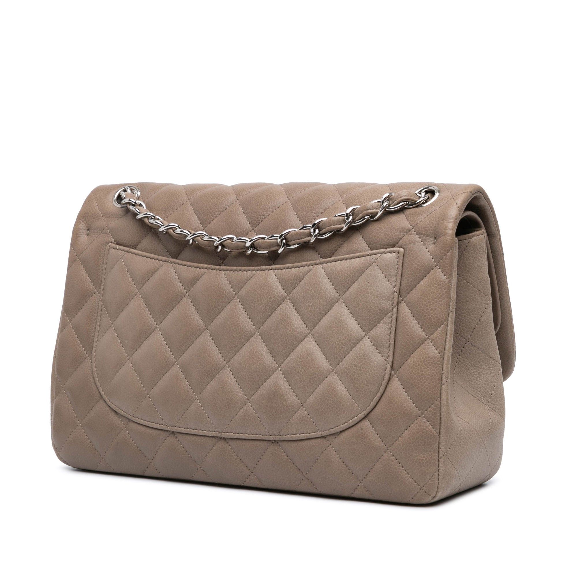 Chanel Chanel Jumbo Classic Caviar Double Flap Brown Size ONE SIZE - 2 Thumbnail