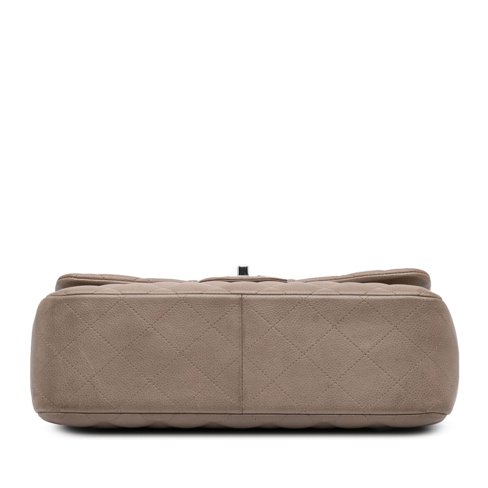 Chanel Chanel Jumbo Classic Caviar Double Flap Brown Size ONE SIZE - 3 Thumbnail