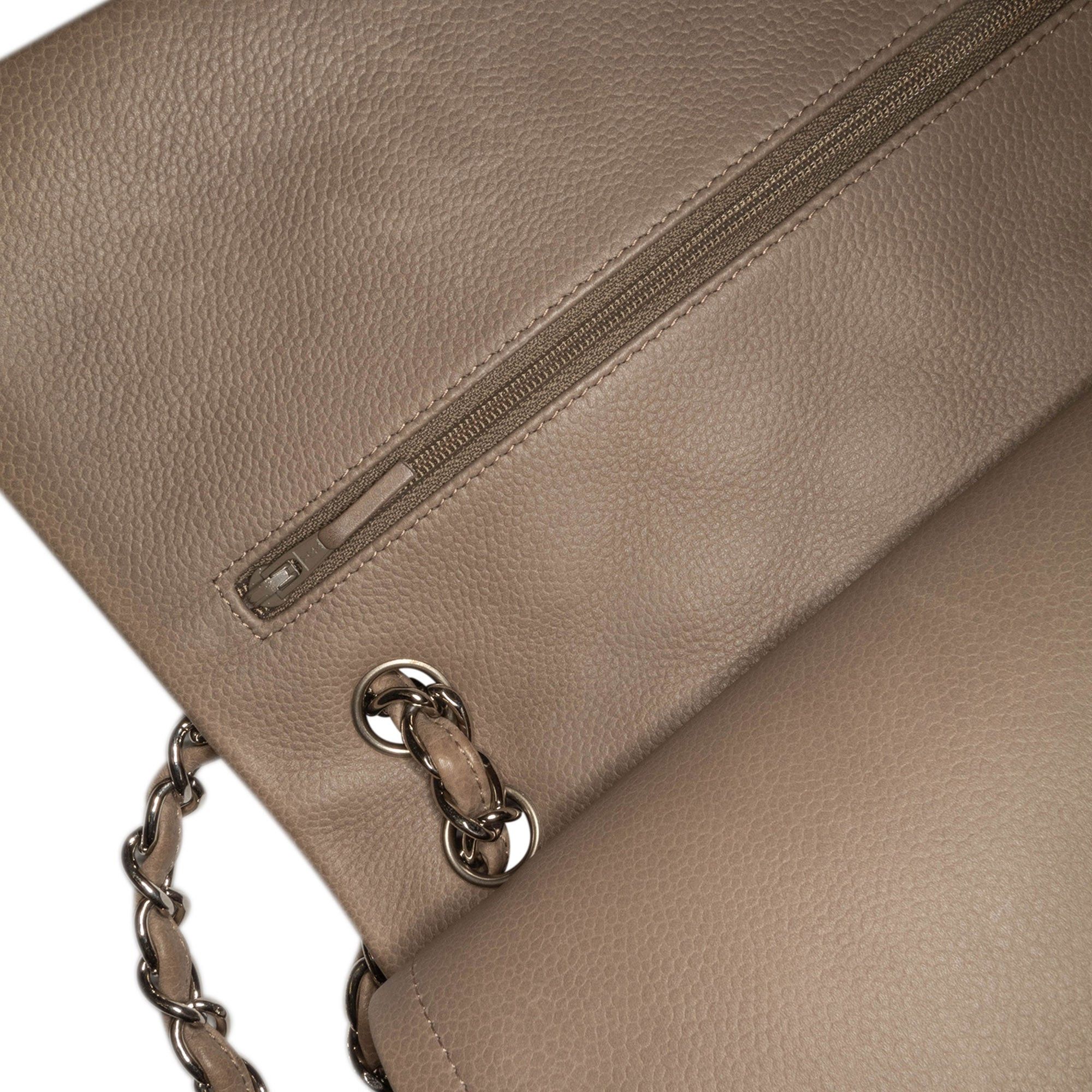 Chanel Chanel Jumbo Classic Caviar Double Flap Brown Size ONE SIZE - 8 Thumbnail