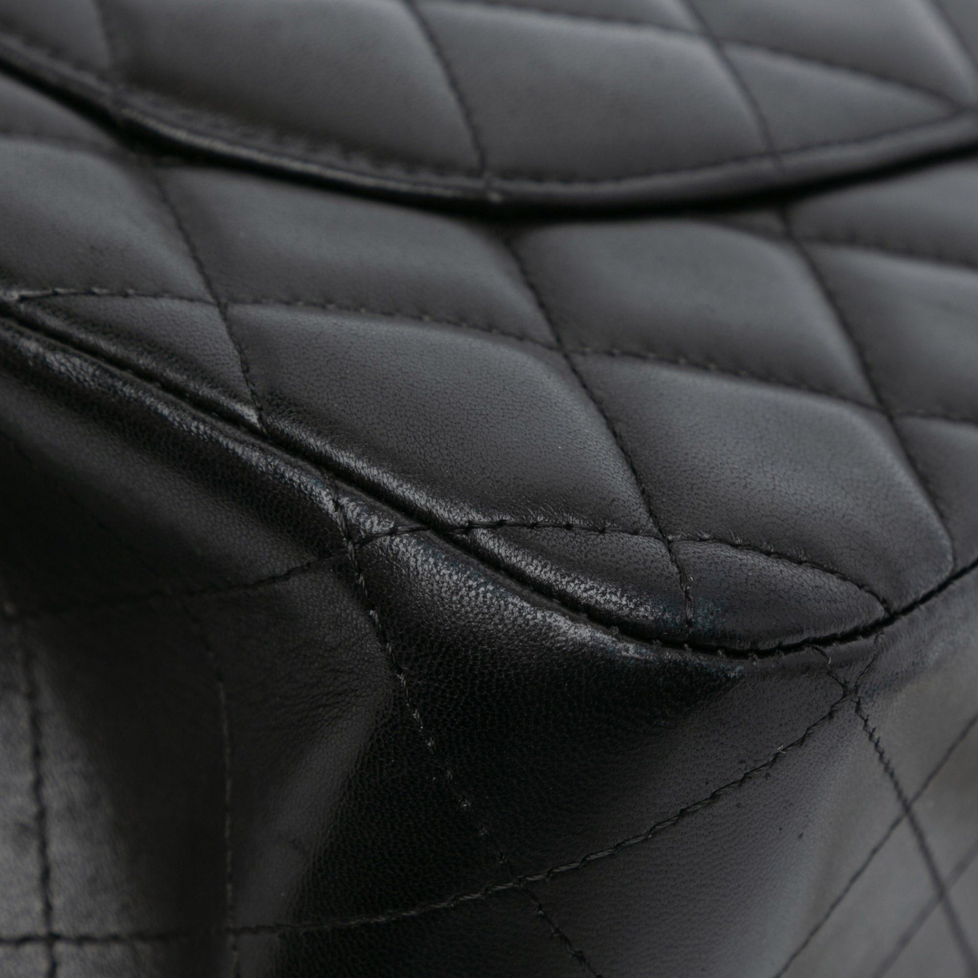 Chanel Chanel Jumbo Classic Lambskin Double Flap Black Size ONE SIZE - 4 Thumbnail