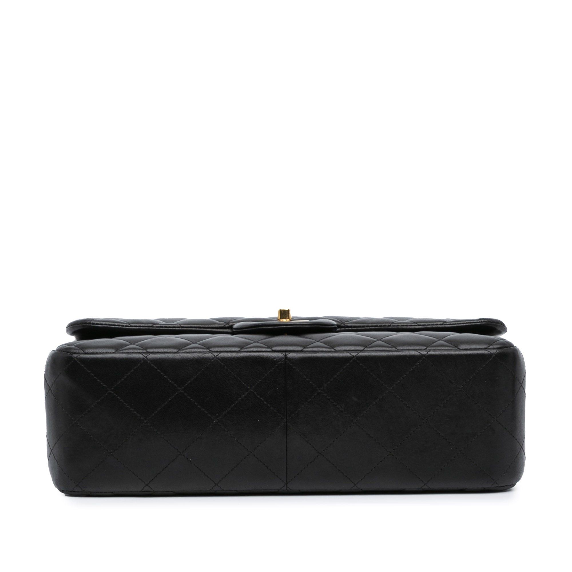 Chanel Chanel Jumbo Classic Lambskin Double Flap Black Size ONE SIZE - 3 Thumbnail