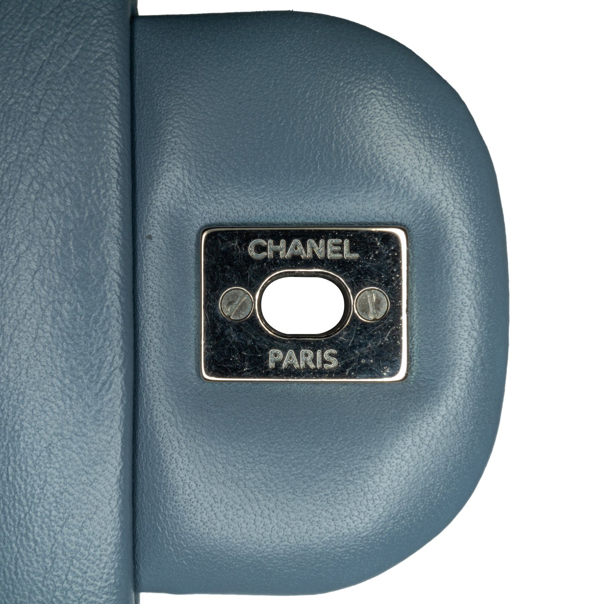Chanel Chanel Jumbo Classic Lambskin Double Flap Blue Size ONE SIZE - 7 Thumbnail