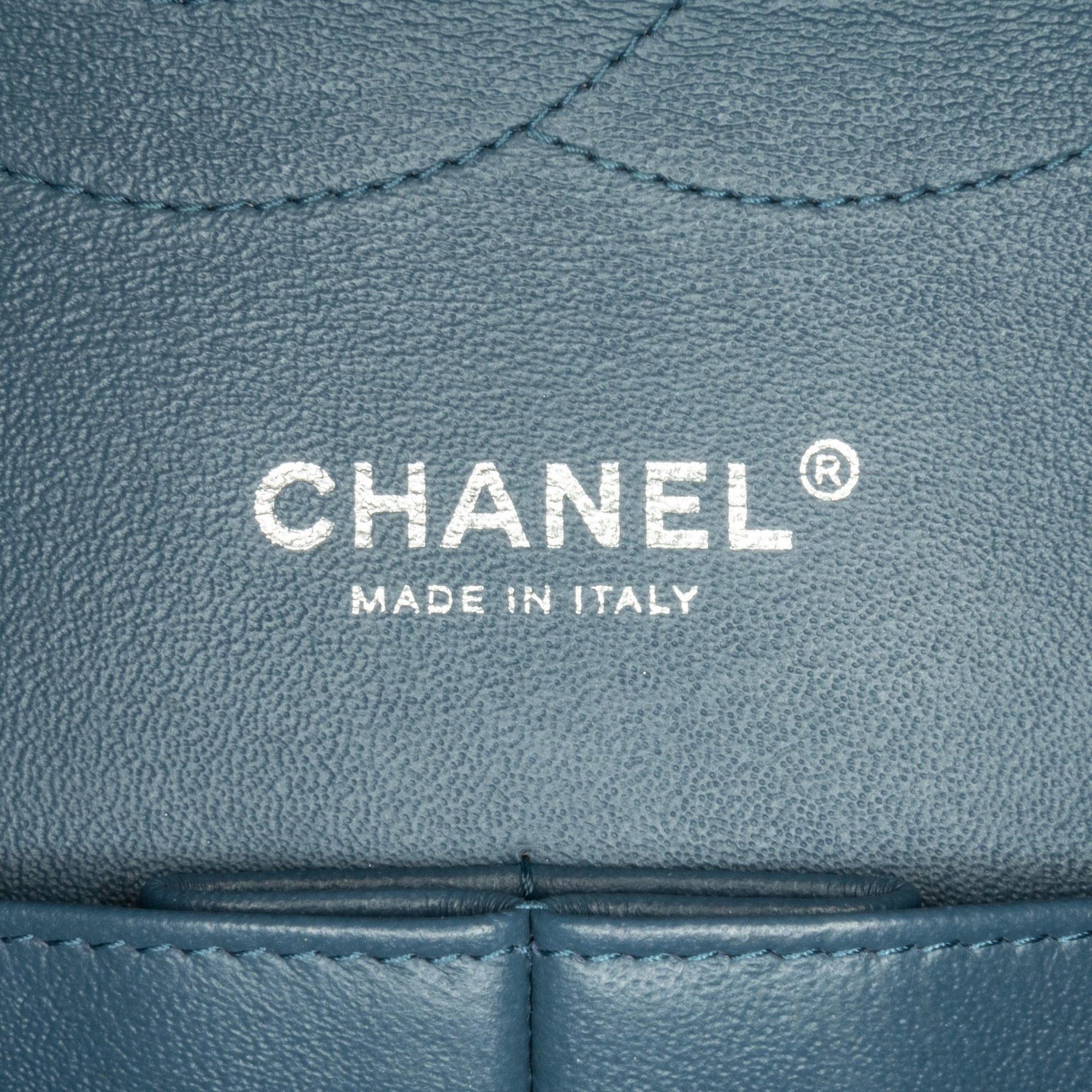 Chanel Chanel Jumbo Classic Lambskin Double Flap Blue Size ONE SIZE - 5 Thumbnail