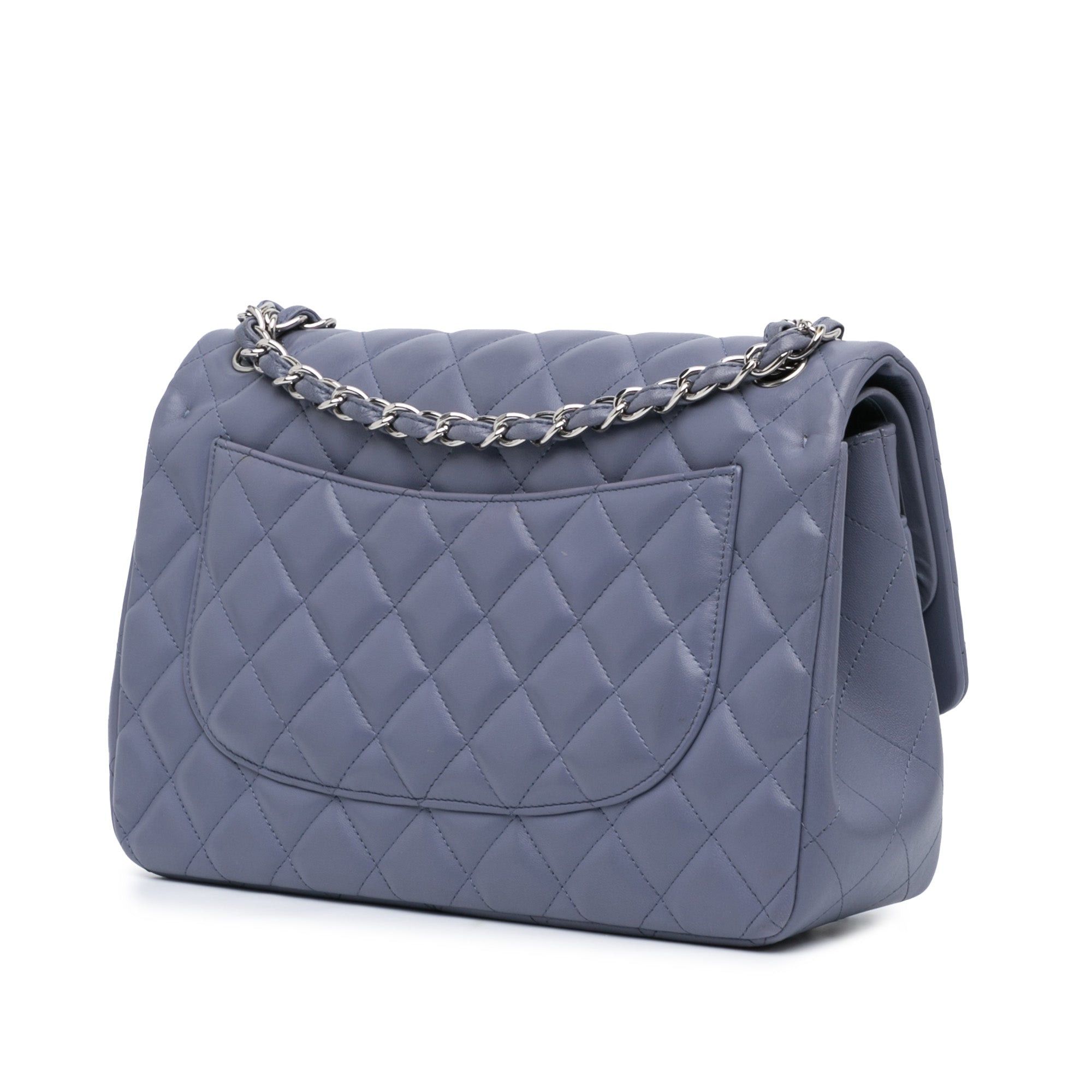 Chanel Chanel Jumbo Classic Lambskin Double Flap Purple Size ONE SIZE - 2 Thumbnail