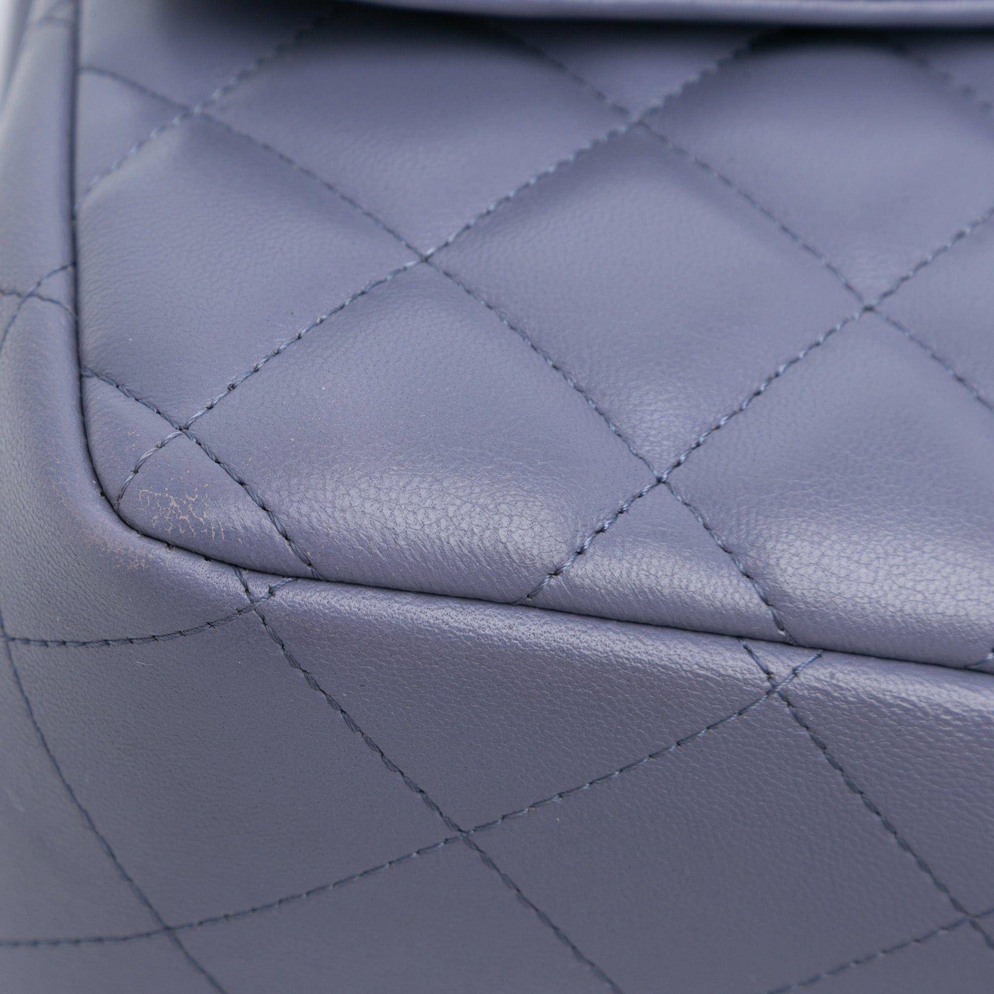 Chanel Chanel Jumbo Classic Lambskin Double Flap Purple Size ONE SIZE - 9 Thumbnail
