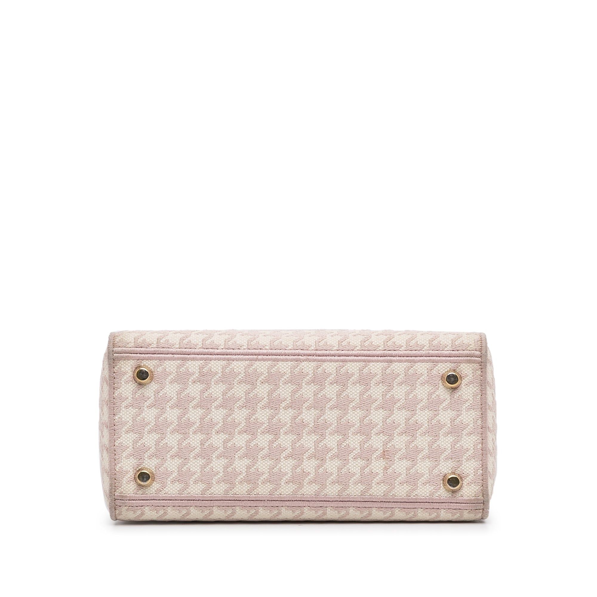 Dior Dior Small Houndstooth Lady D-Lite Pink Size ONE SIZE - 5 Thumbnail
