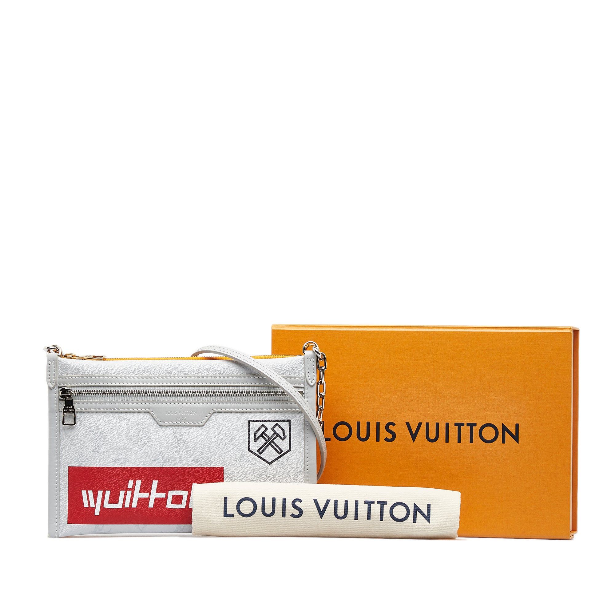 Louis Vuitton Louis Vuitton Monogram Antartica Double Flat Messenger Gray Size ONE SIZE - 11 Thumbnail