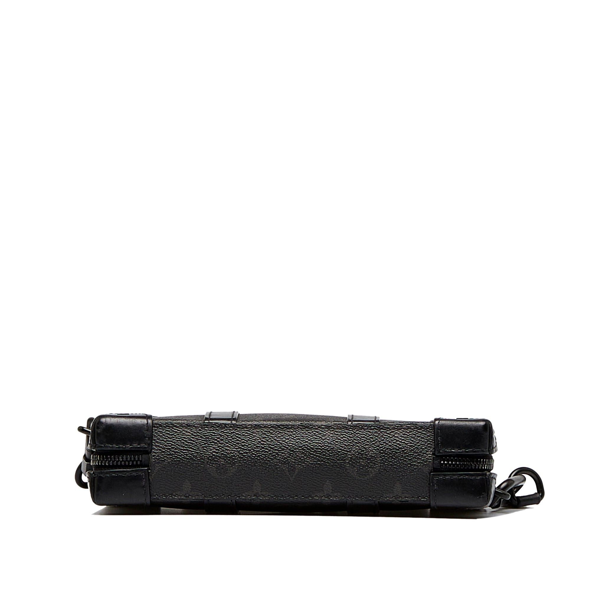 Louis Vuitton Louis Vuitton Monogram Eclipse Soft Trunk Wallet Crossbody Black Size ONE SIZE - 4 Thumbnail