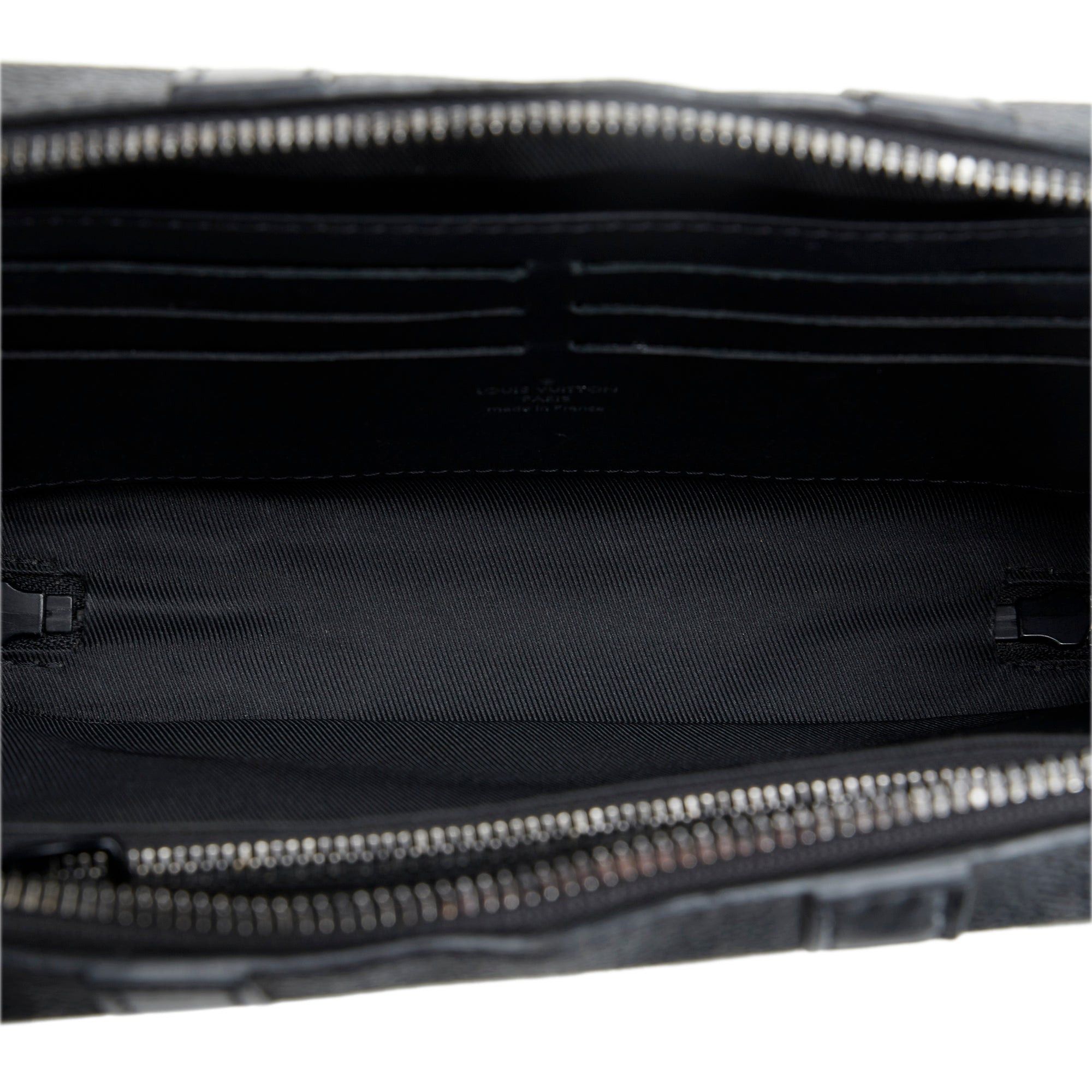 Louis Vuitton Louis Vuitton Monogram Eclipse Soft Trunk Wallet Crossbody Black Size ONE SIZE - 5 Thumbnail