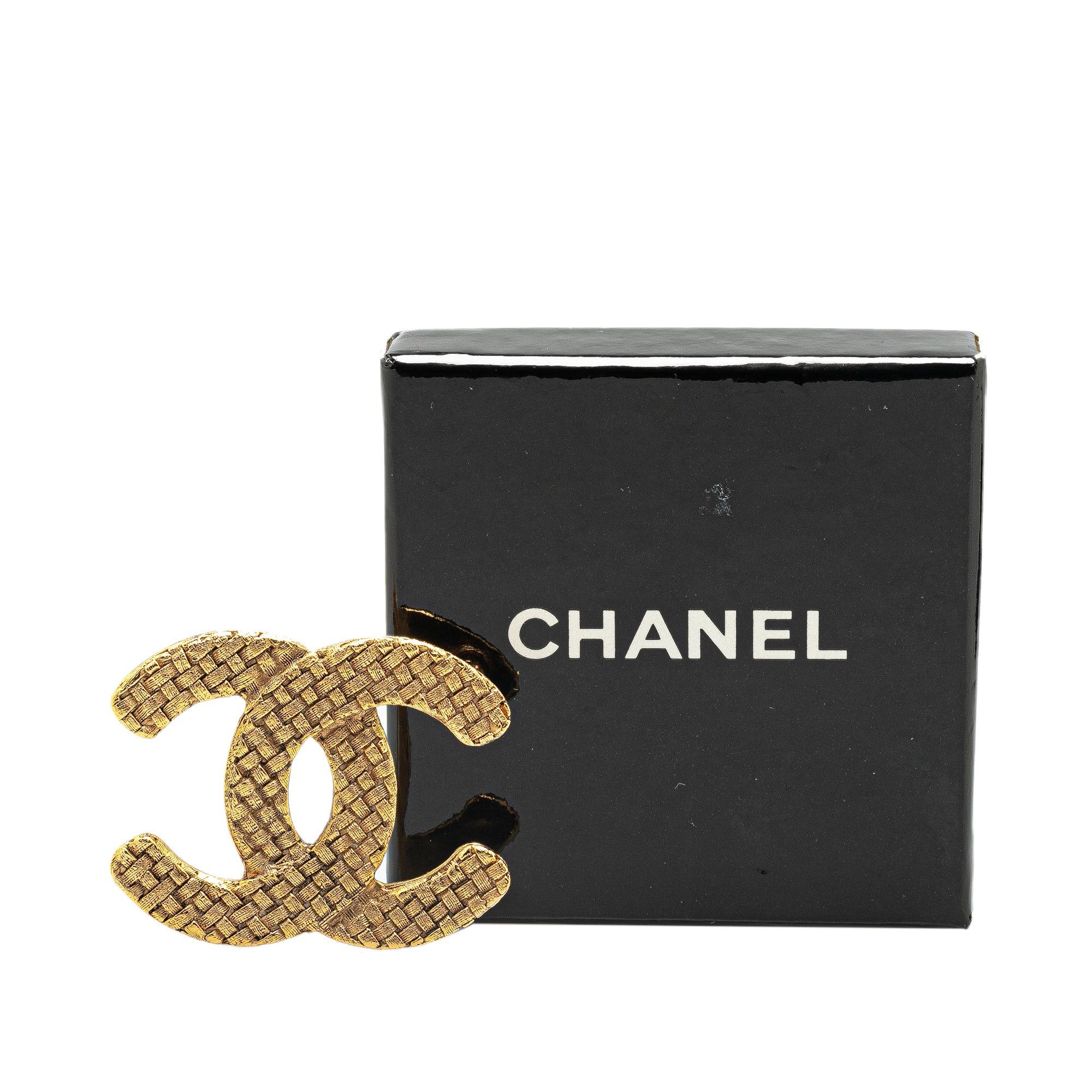 Chanel Chanel Gold Plated CC Brooch Gold Size ONE SIZE - 5 Thumbnail