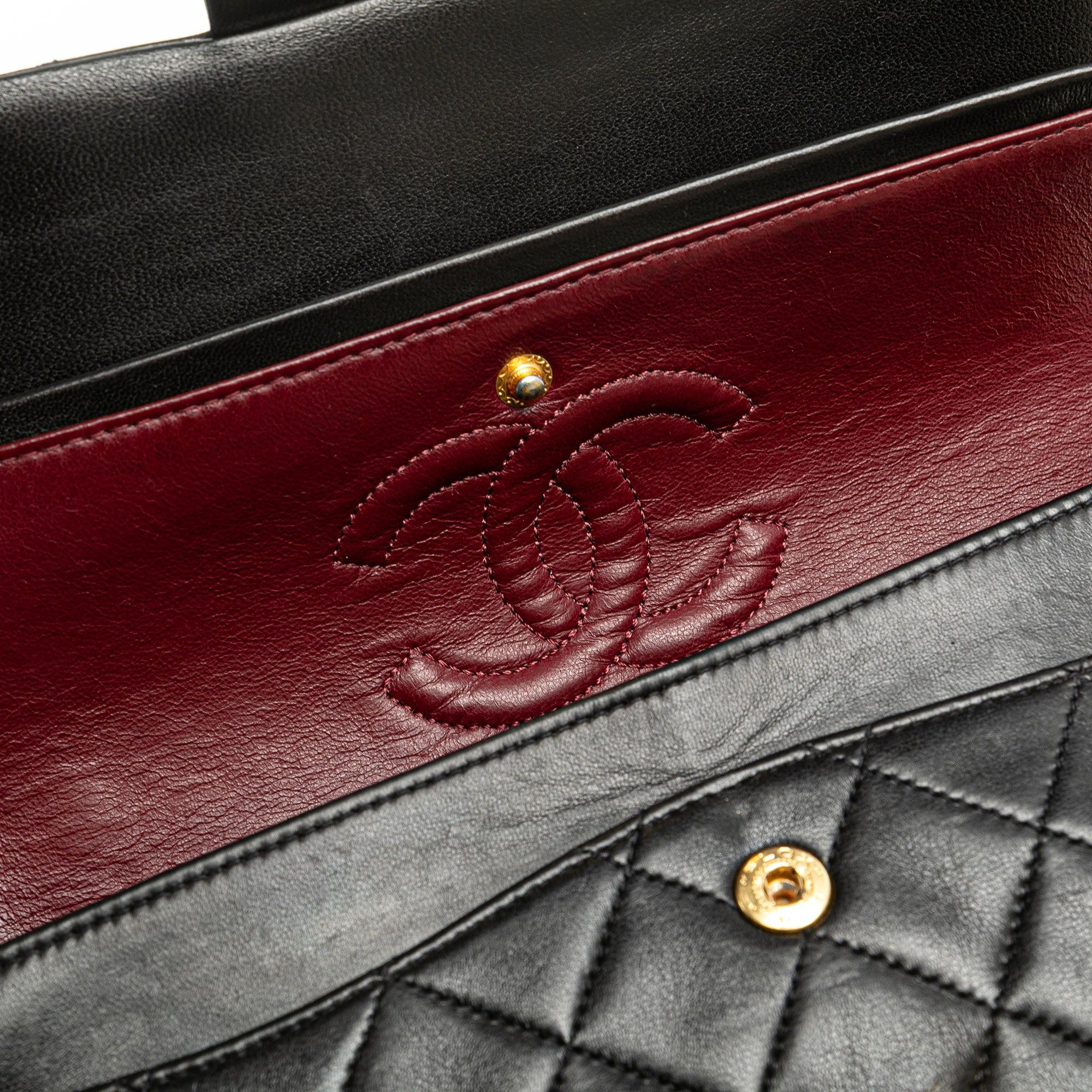 Chanel Chanel Small Classic Lambskin Double Flap Black Size ONE SIZE - 9 Thumbnail